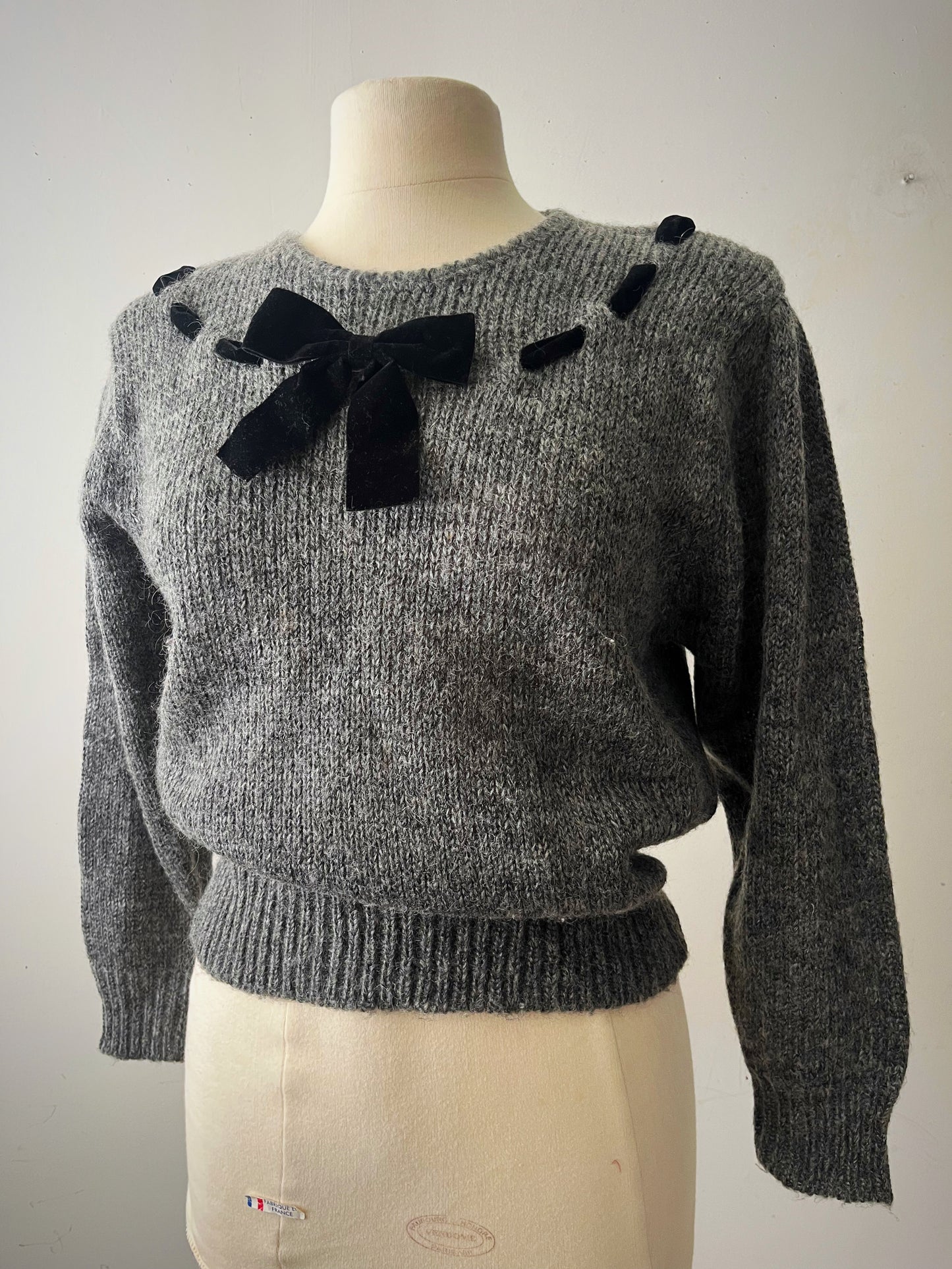 Bow Knit Sweater Top| Medium