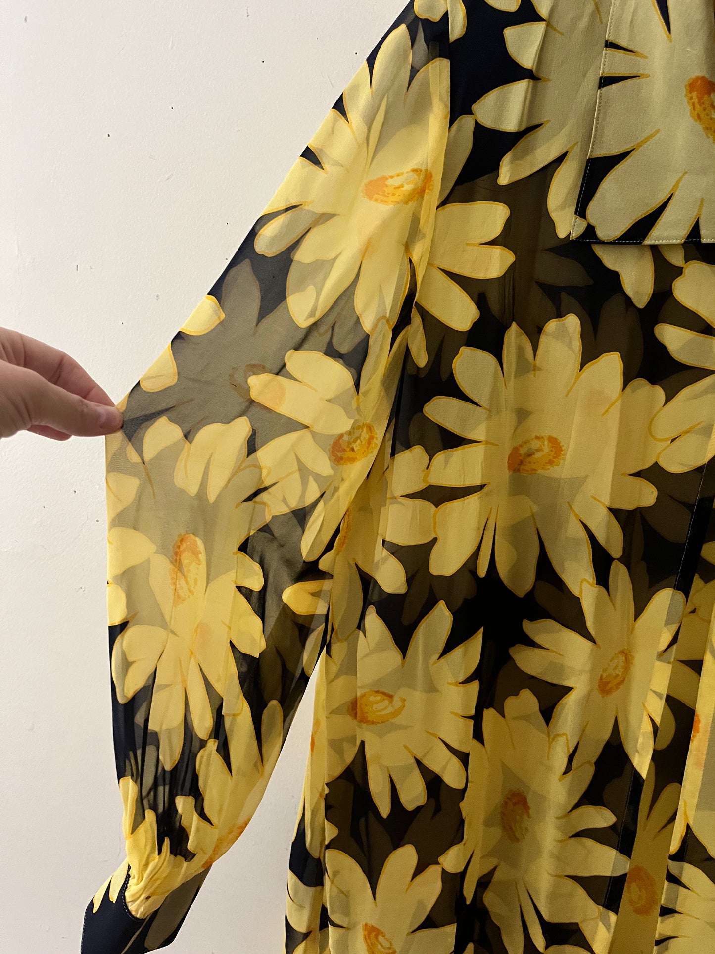 Givenchy Daisy Sheer Silk Duster| Large