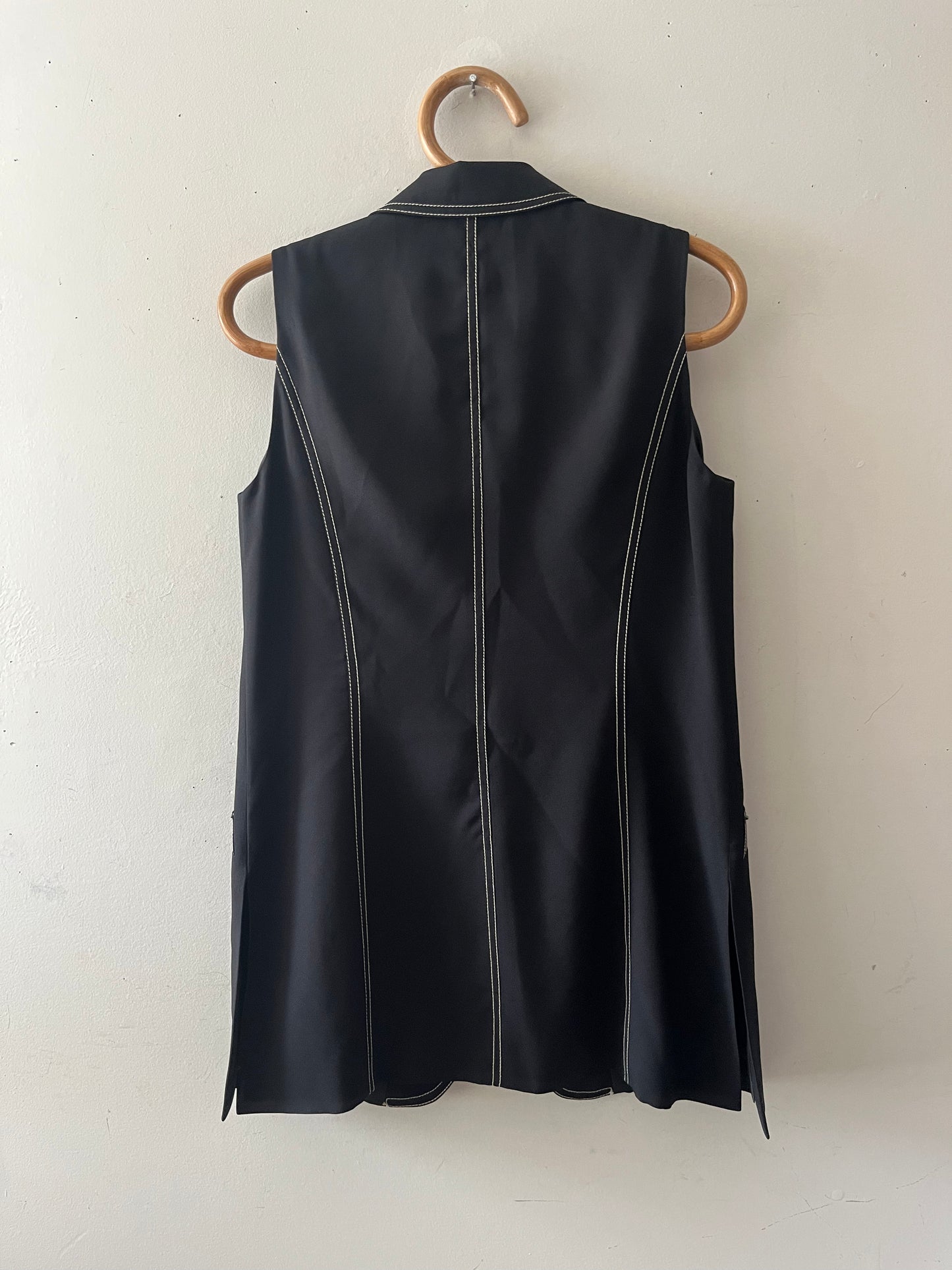 Cream Stitched Vest