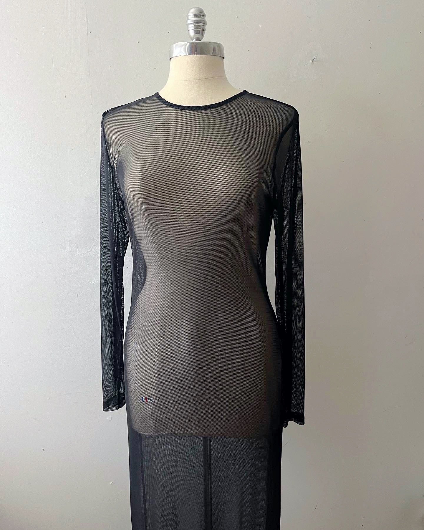 Neiman Marcus Y2K Mesh Maxi Dress
