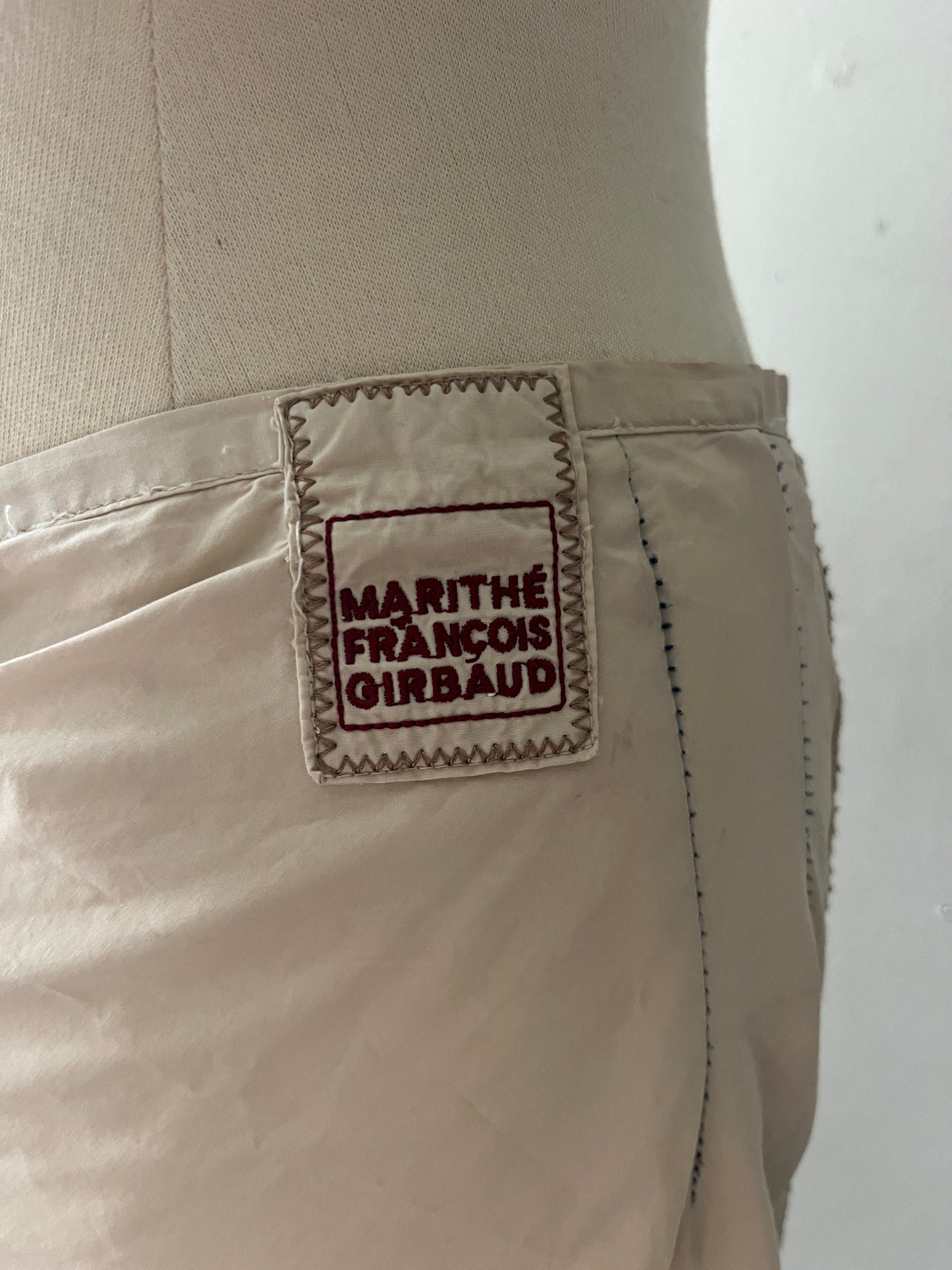 Marithe Francois Girbaud Textured Cotton Skirt| Medium