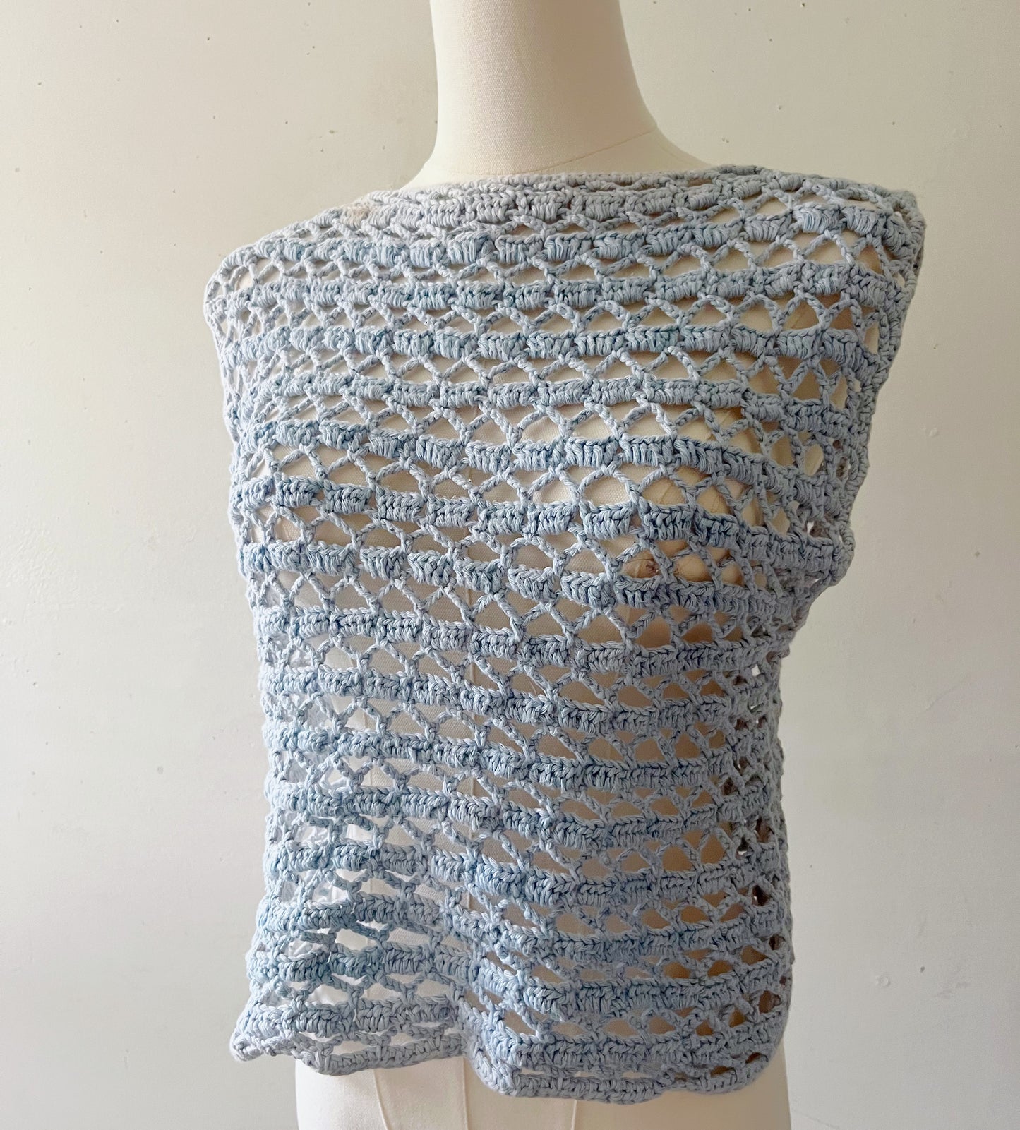 Sunwashed Hand Crochet Top| S/M
