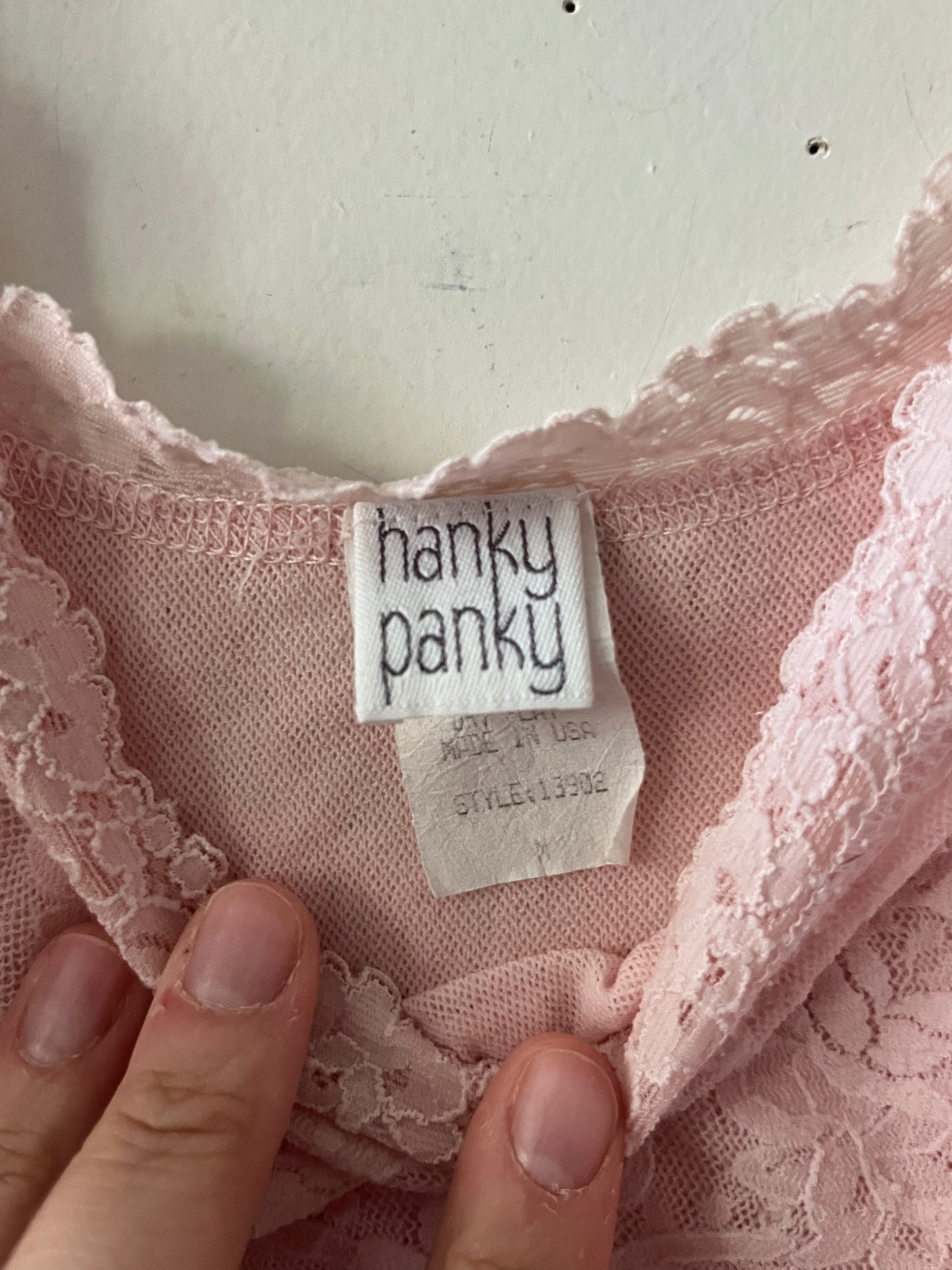 Mesh Lace Pale Pink Top| Medium