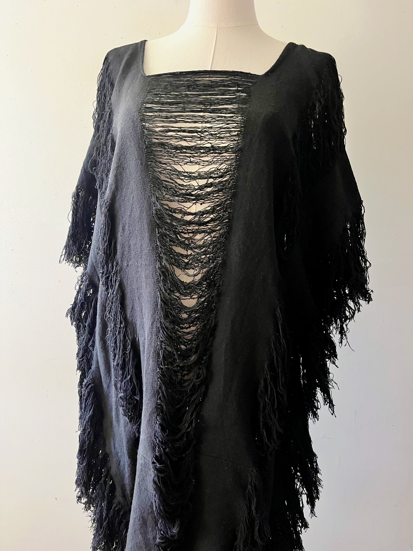 Fringe Cotton Tunic Dress| O/S