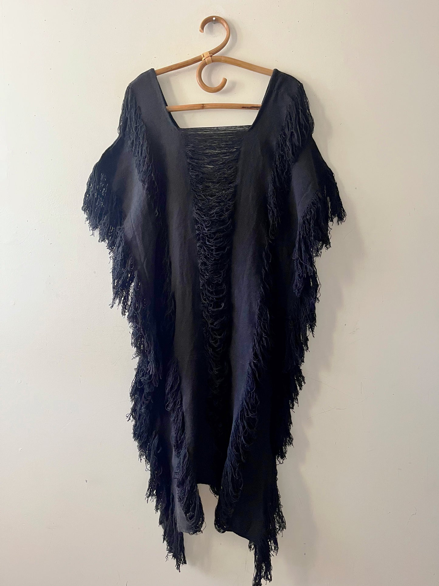 Fringe Cotton Tunic Dress| O/S