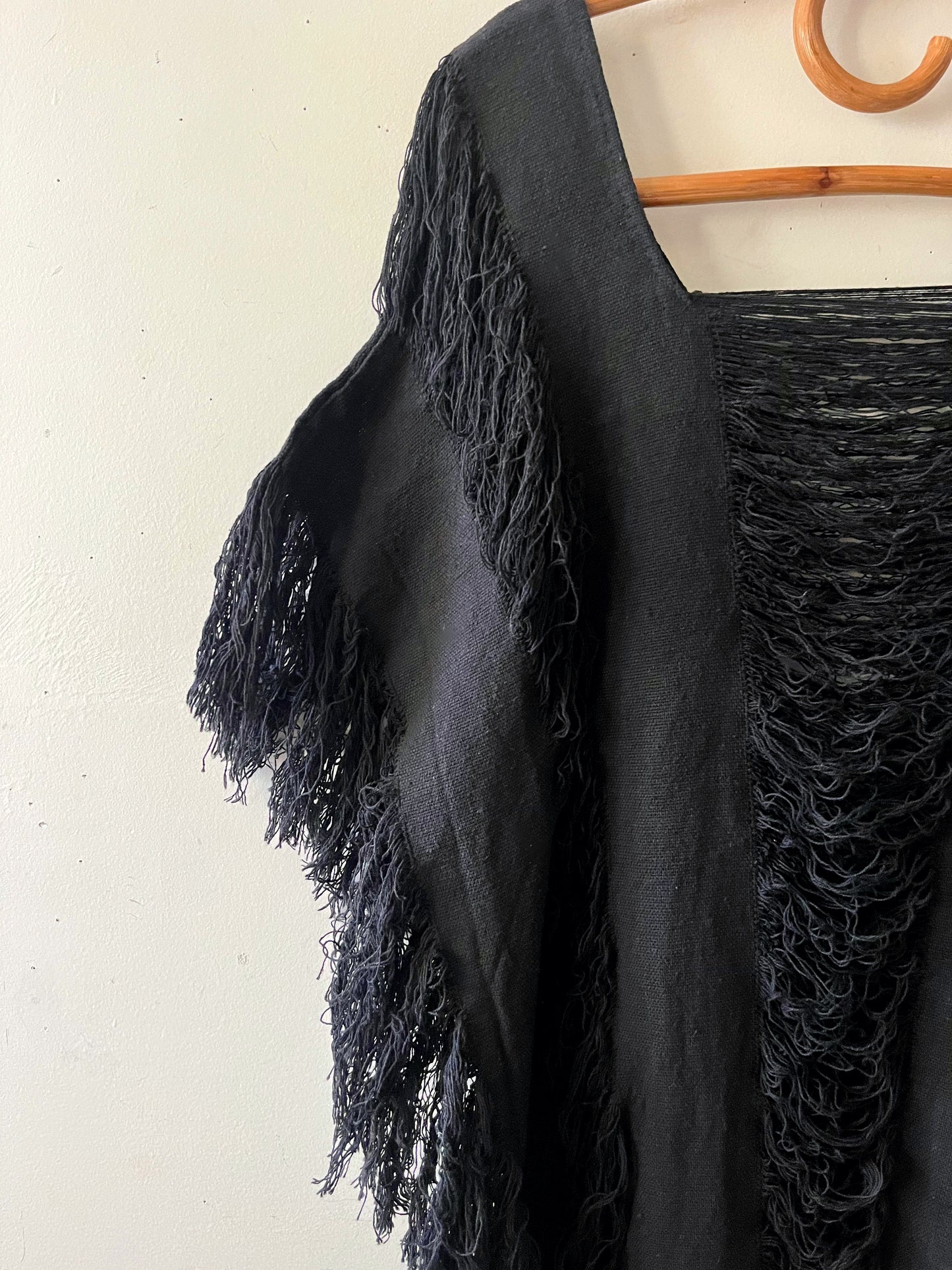 Fringe Cotton Tunic Dress| O/S