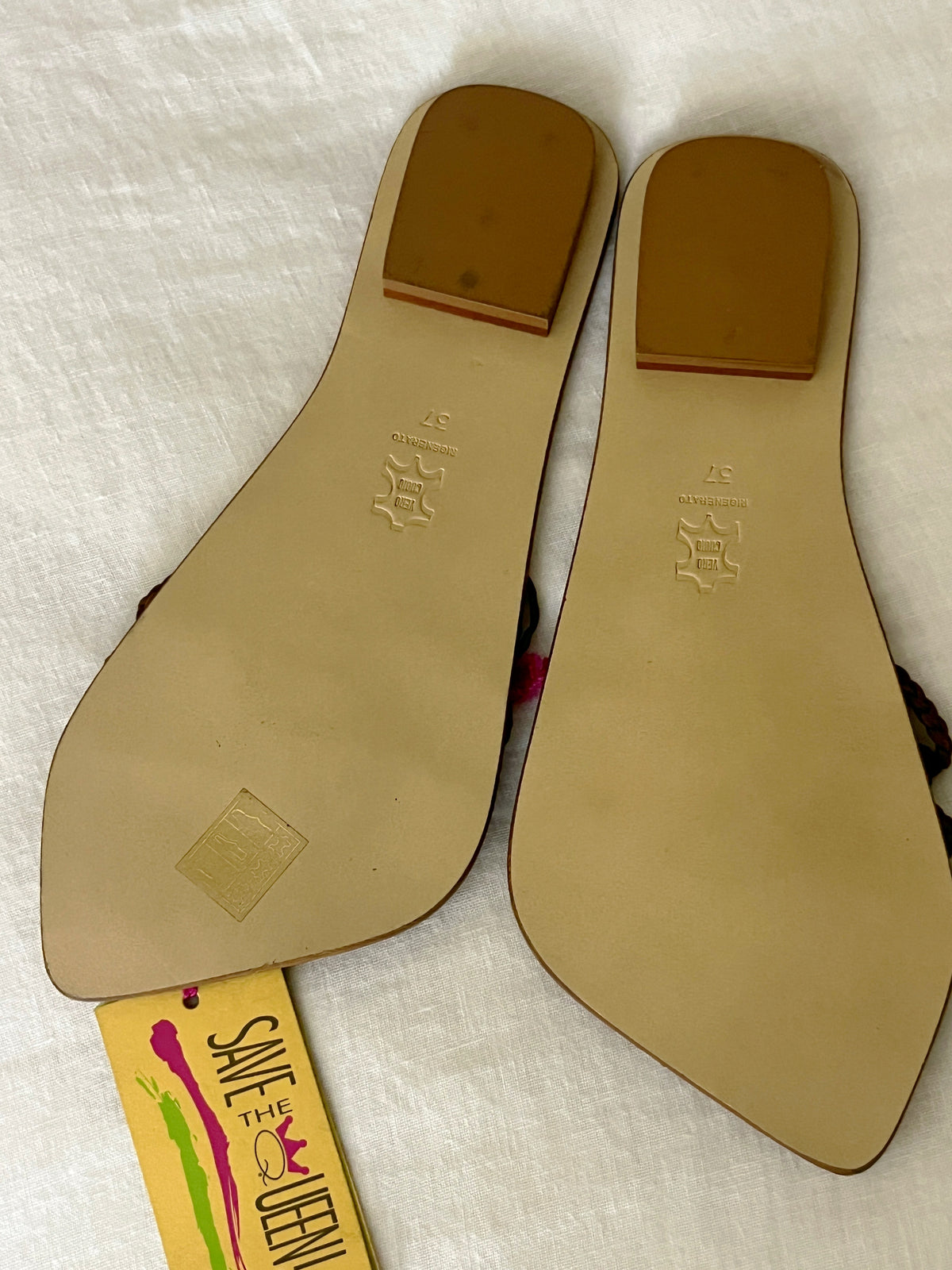 Save the Queen Leather Sandals