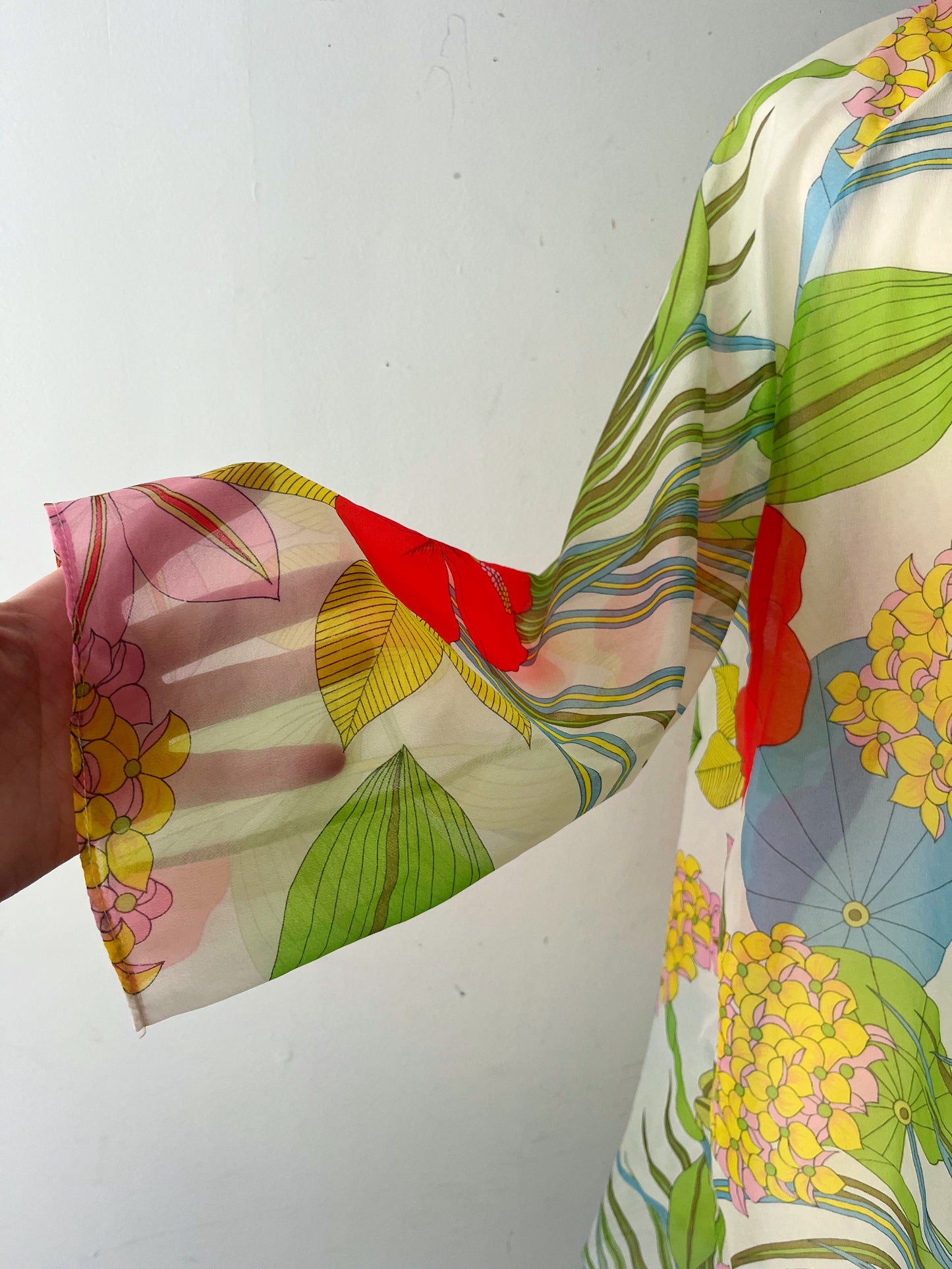 Sheer Floral Jacket Cover