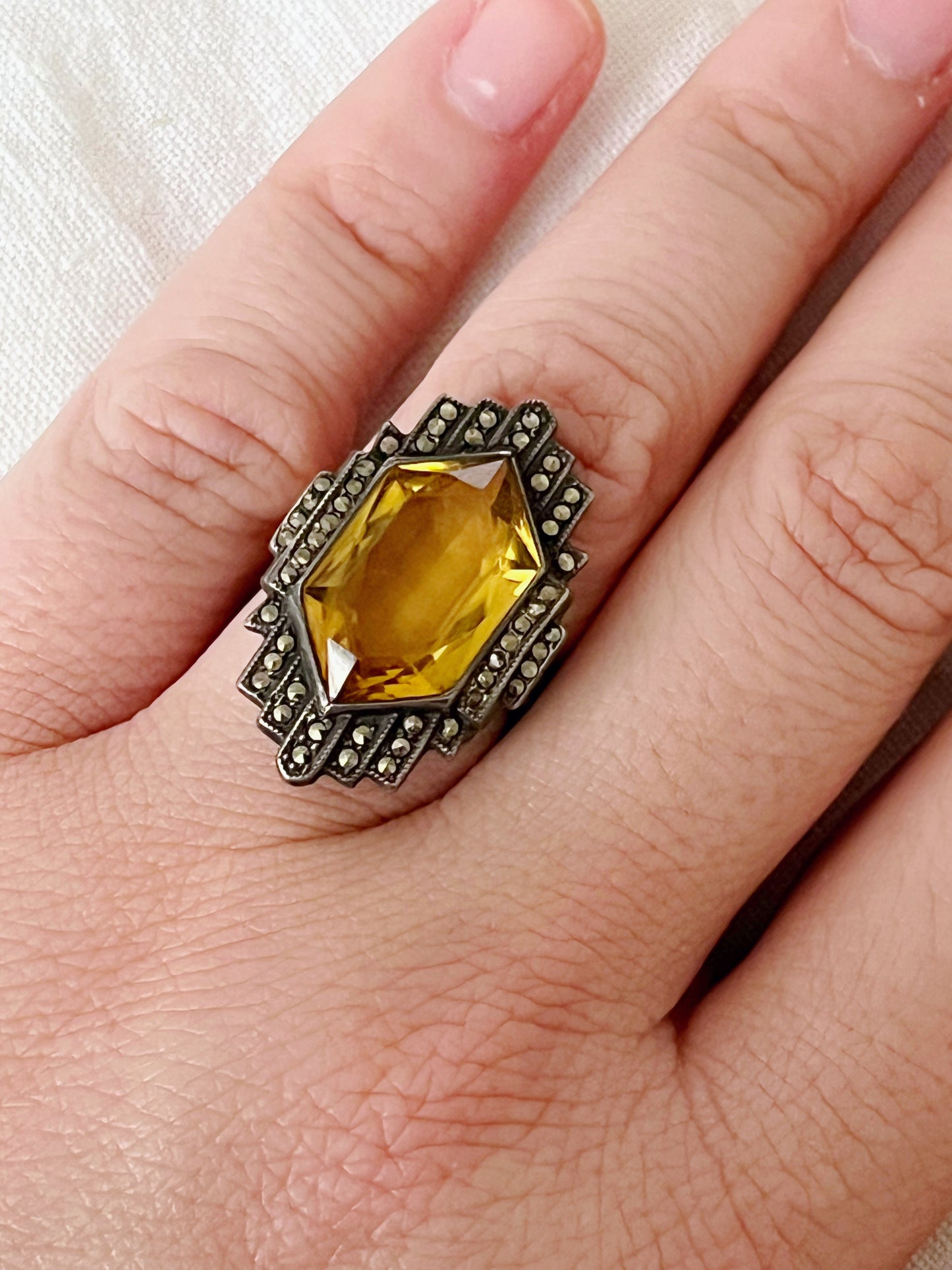 Art Deco Sterling Ring