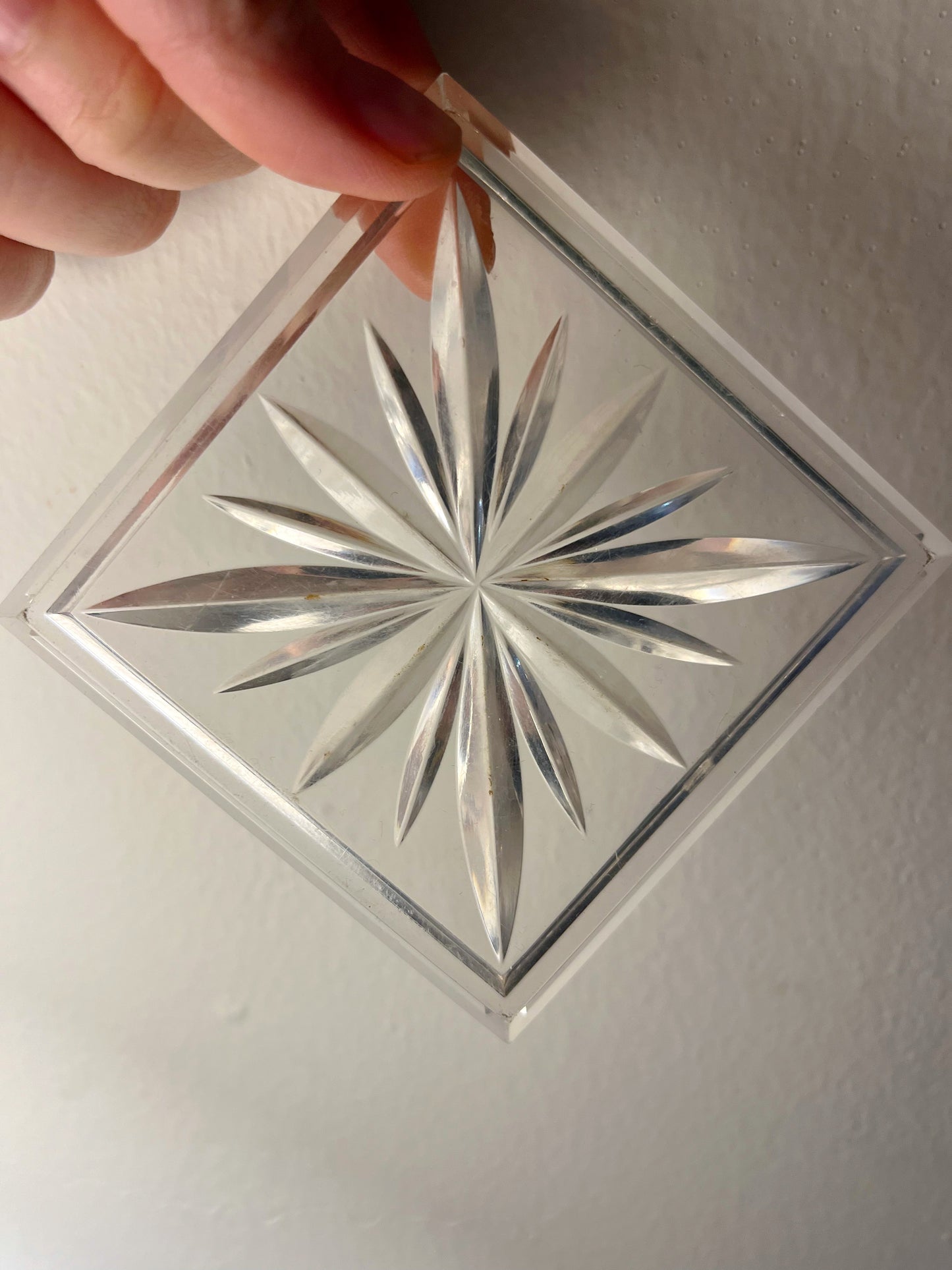 Lucite Burst Coaster Set