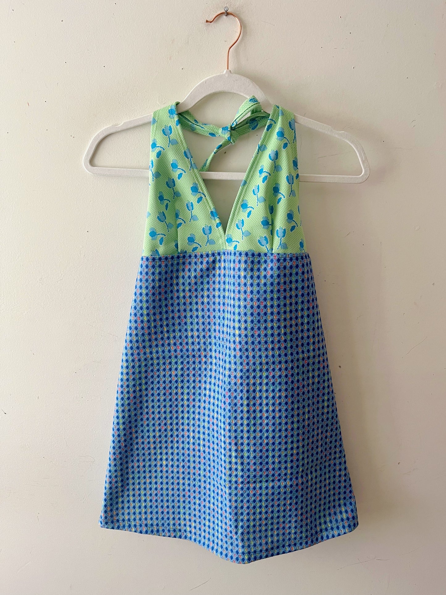 Mini Halter Dress- Mixed Tulip
