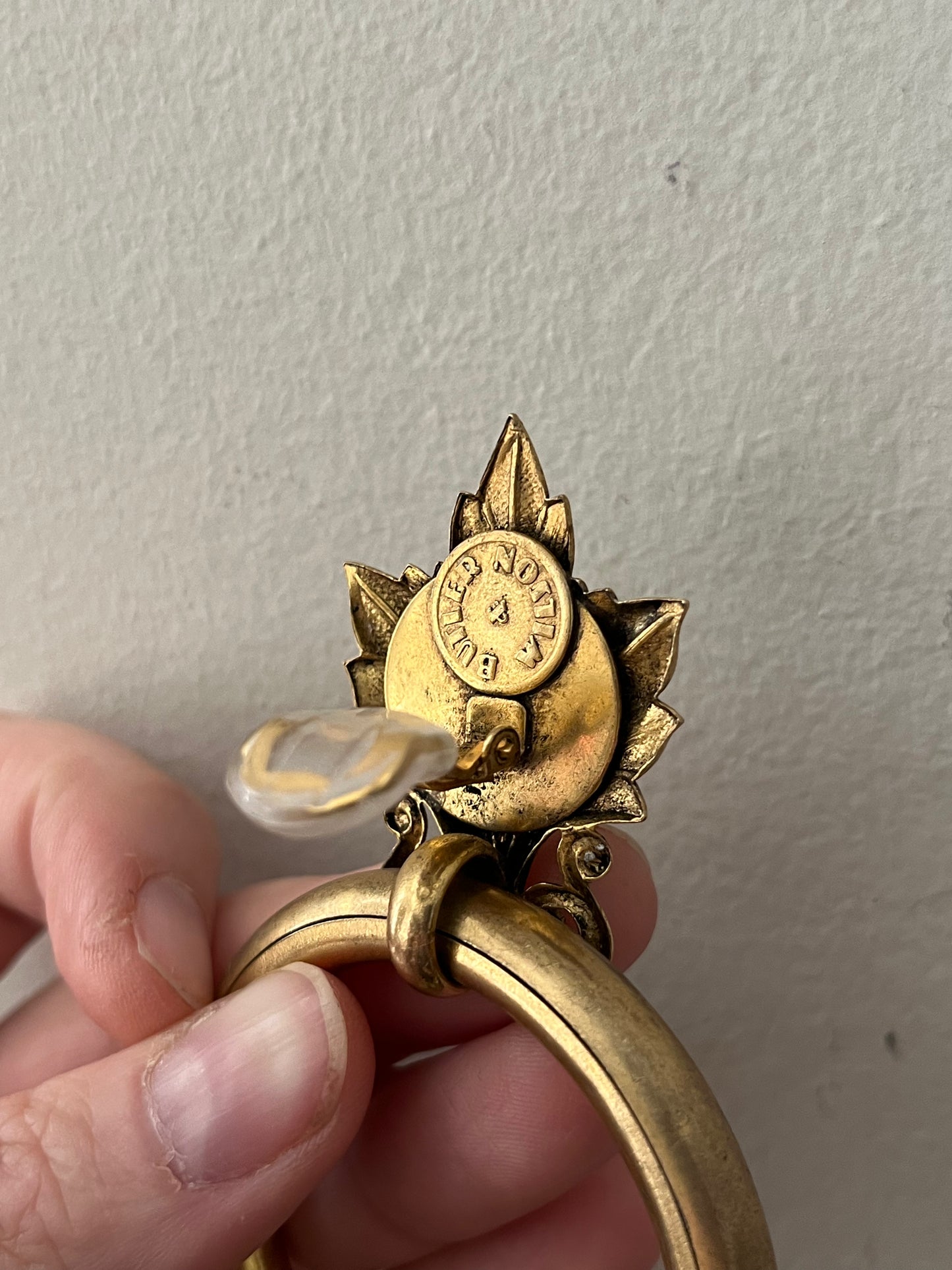 Butler & Wilson Door Knocker Clip On Earrings
