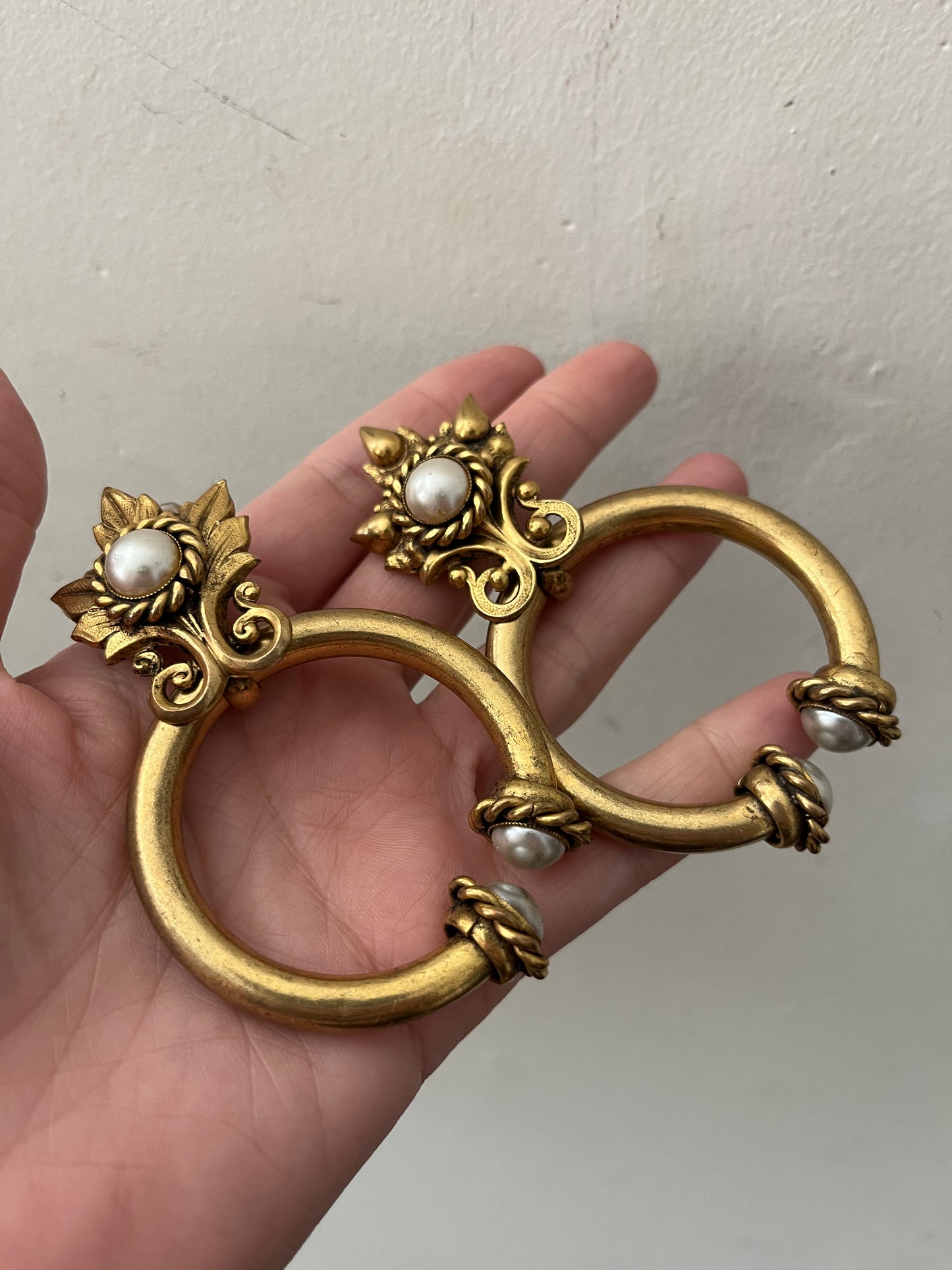 Butler & Wilson Door Knocker Clip On Earrings