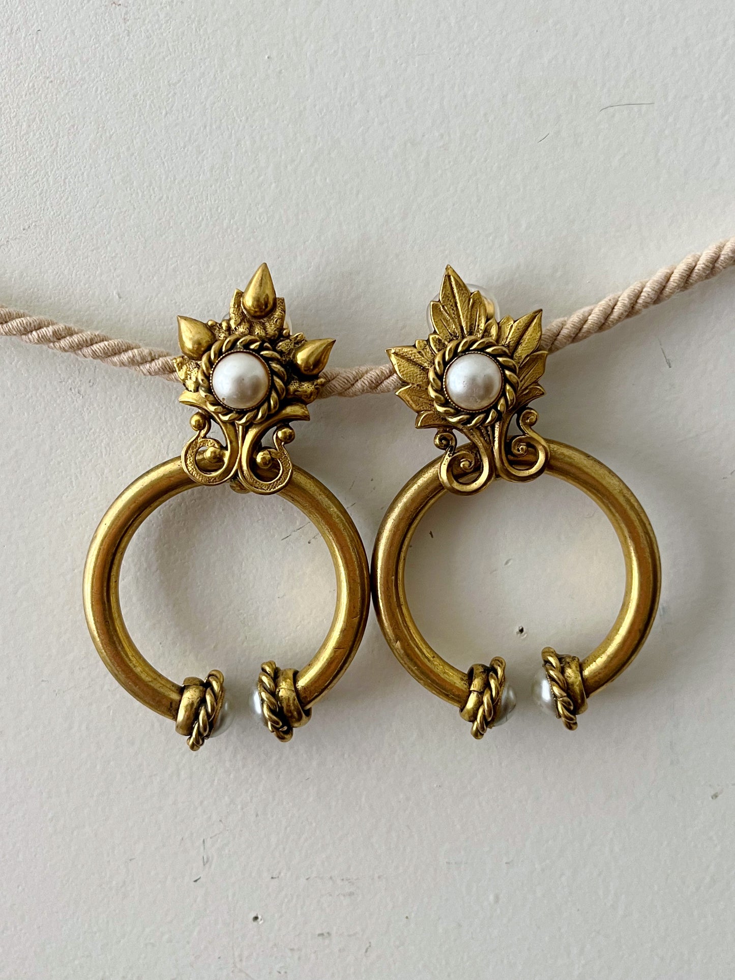 Butler & Wilson Door Knocker Clip On Earrings