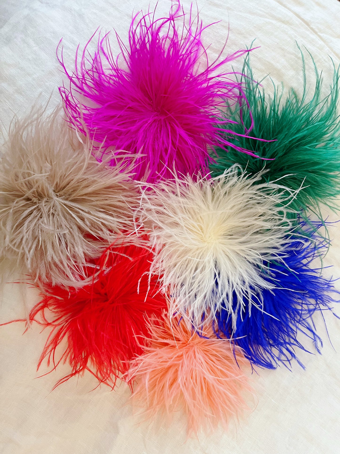 Feather Puff Clip Broach