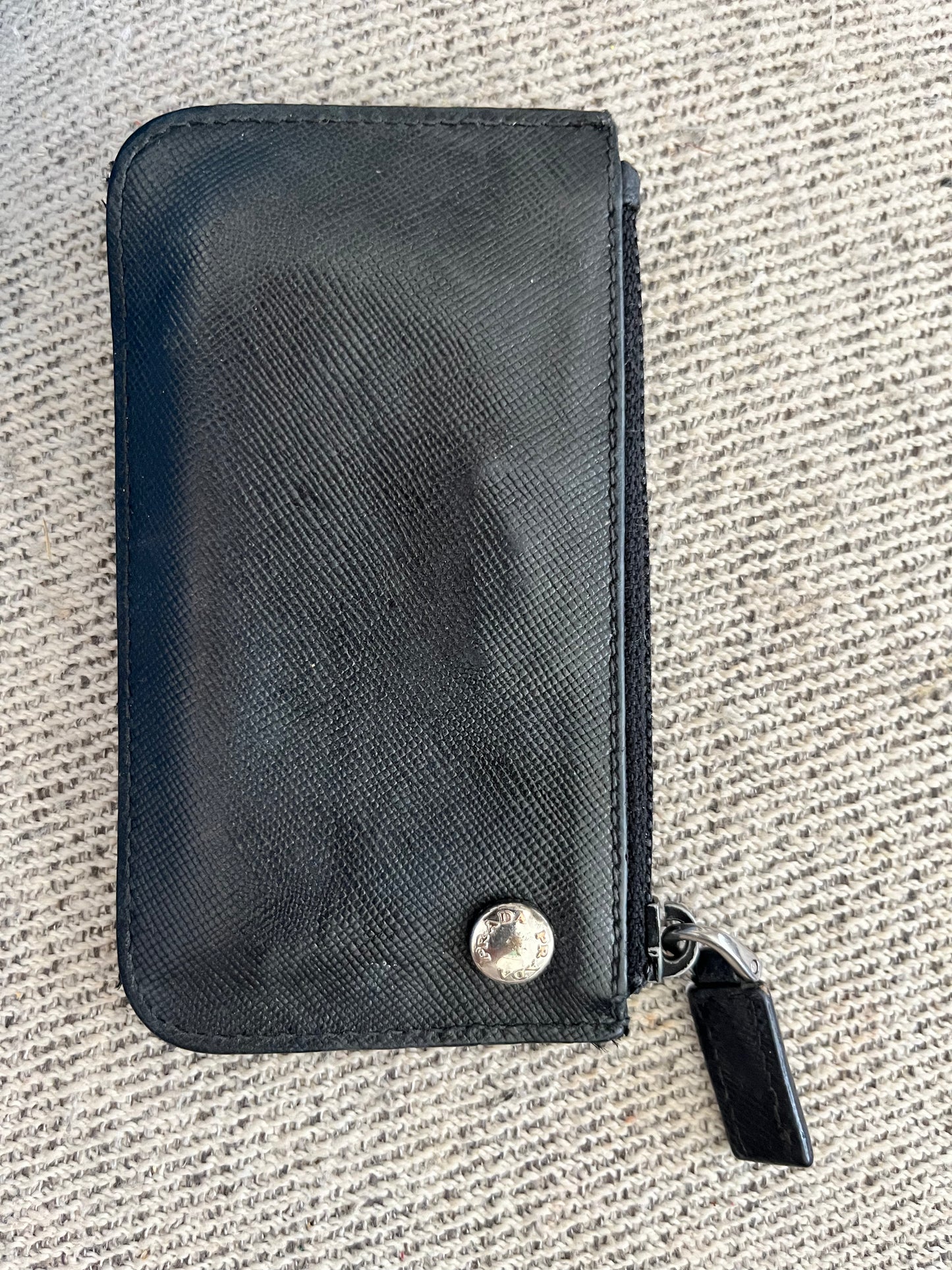 Prada Saffiano Leather Card Case Holder
