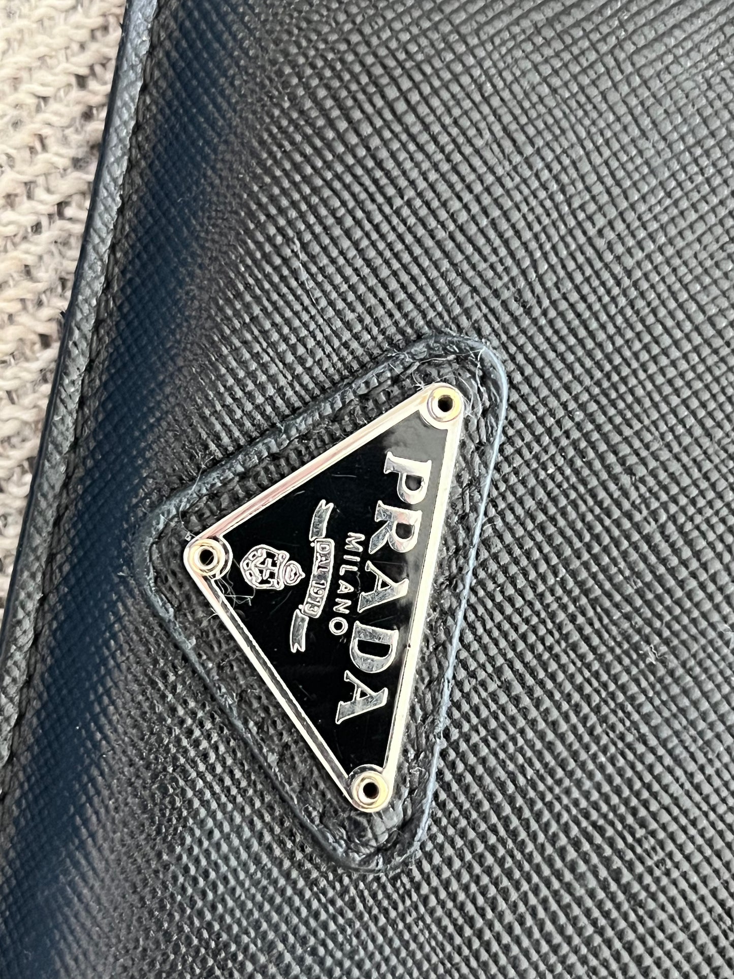 Prada Saffiano Leather Card Case Holder