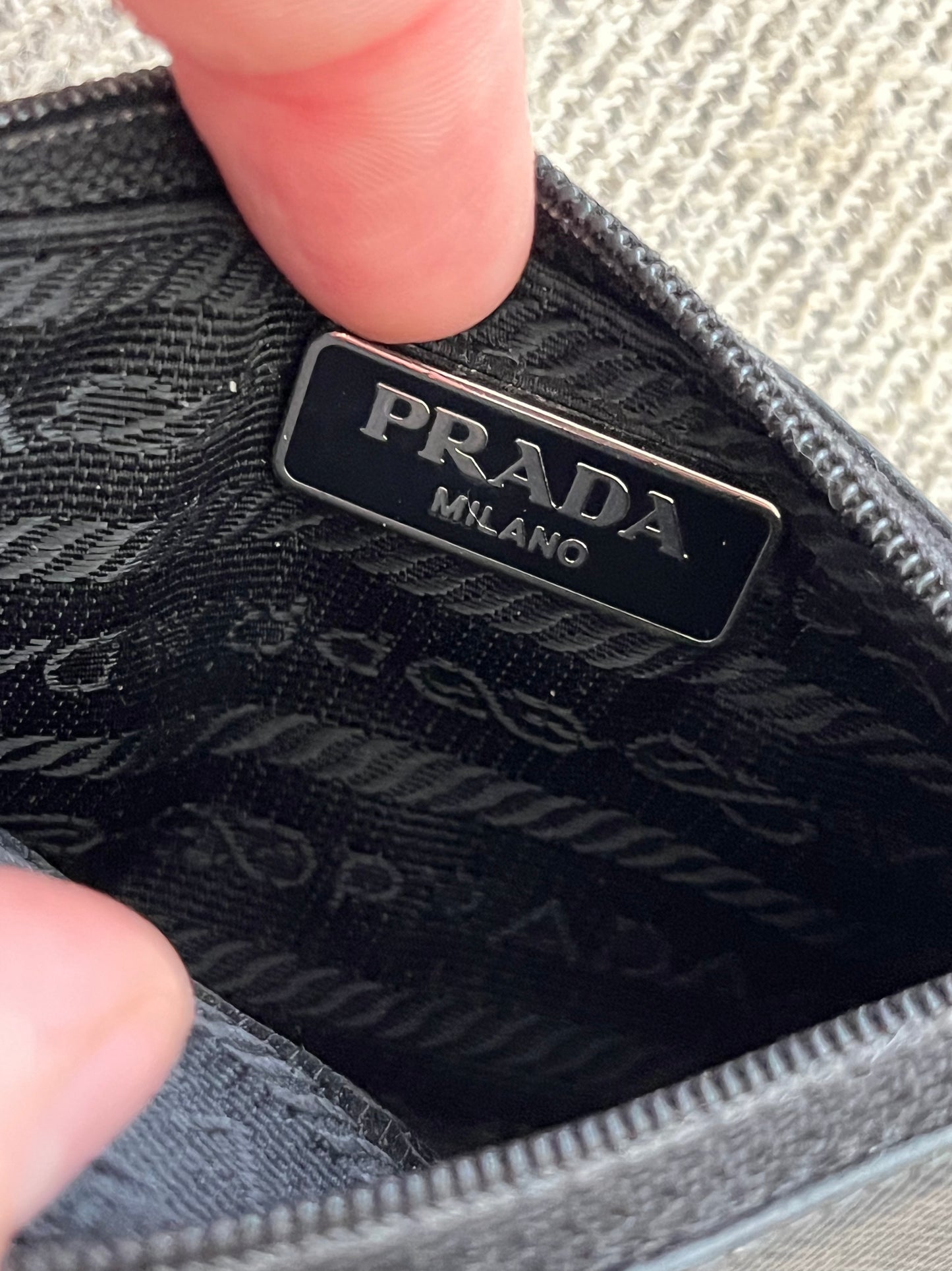 Prada Saffiano Leather Card Case Holder