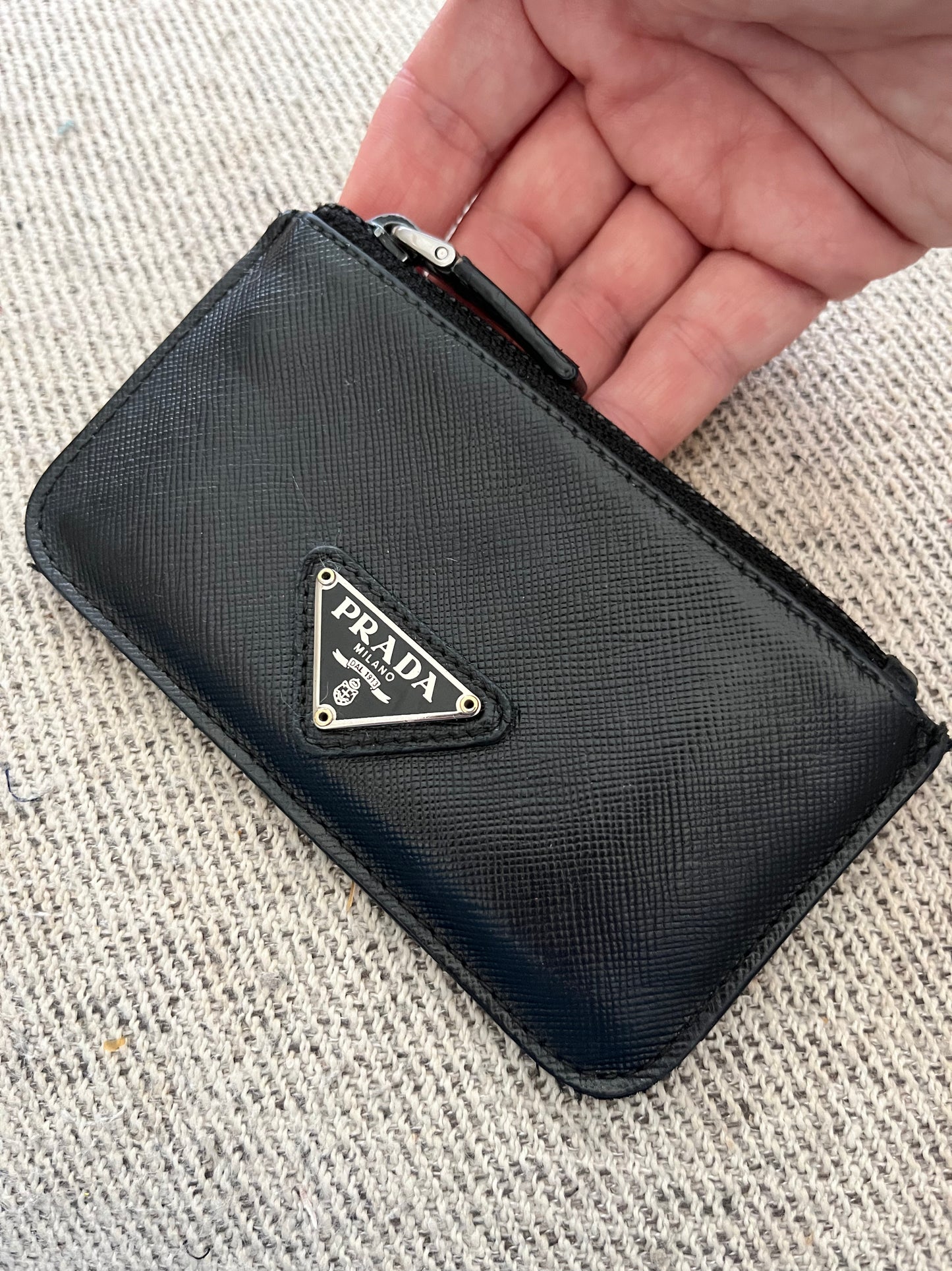 Prada Saffiano Leather Card Case Holder