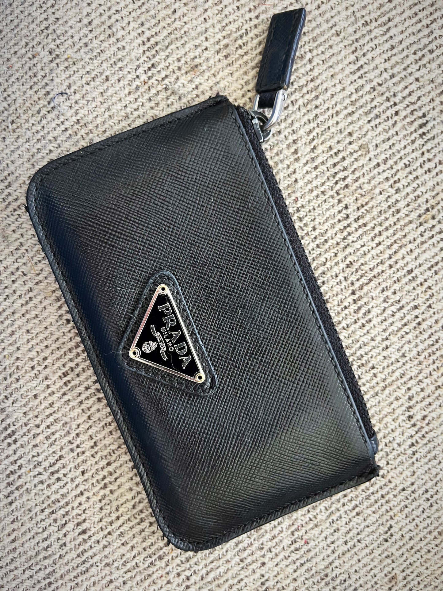 Prada Saffiano Leather Card Case Holder