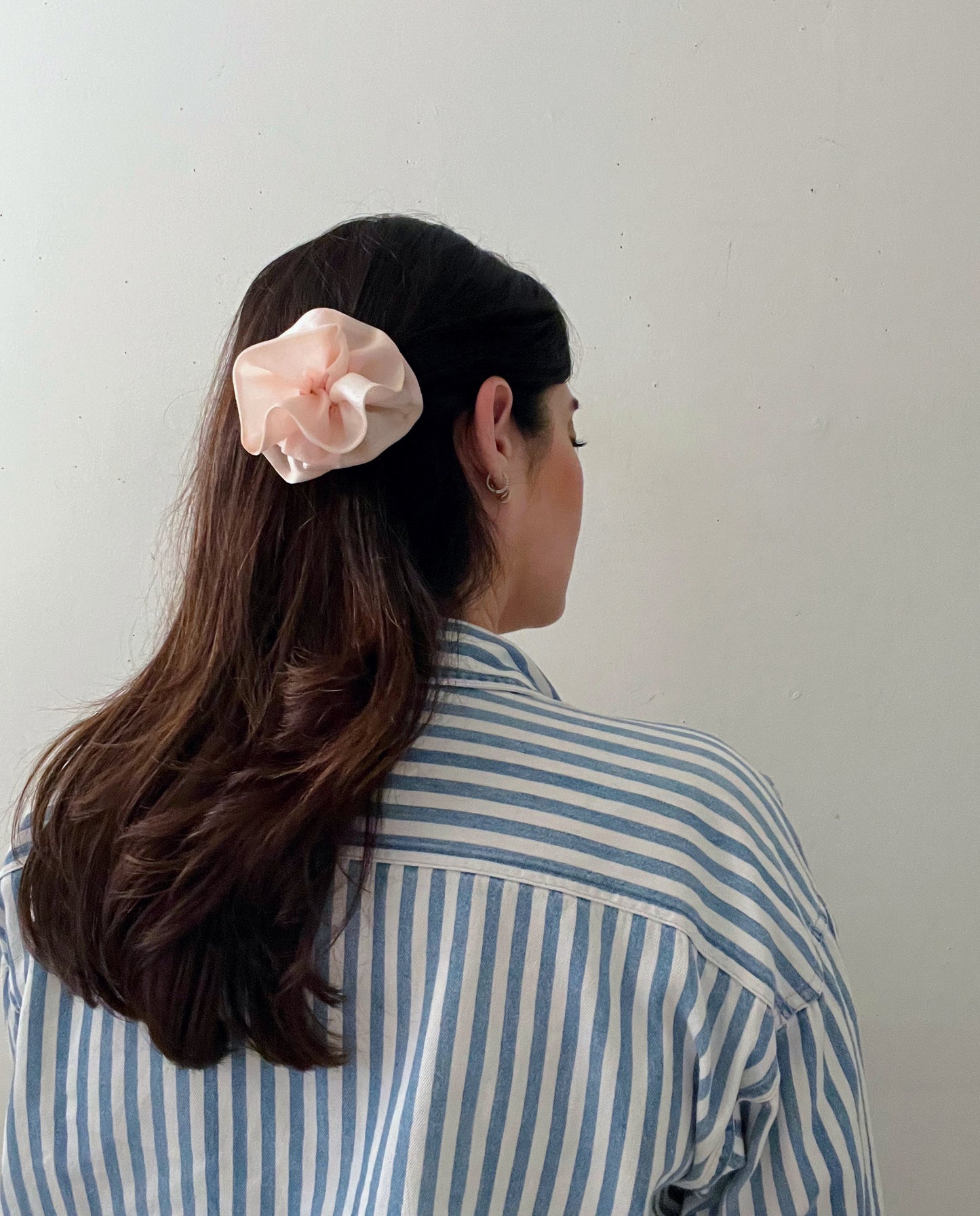 Botanical Rose Barrette- Petal Pink