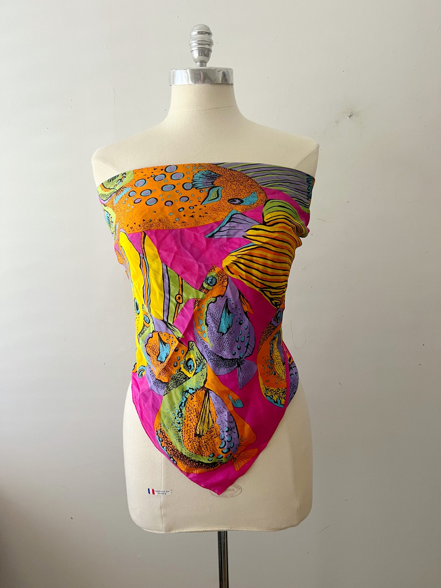 Rainbow Fish Silk Scarf