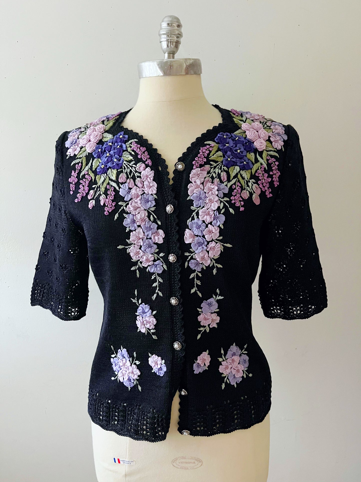 Embroidered Garden Knit Top| M/L