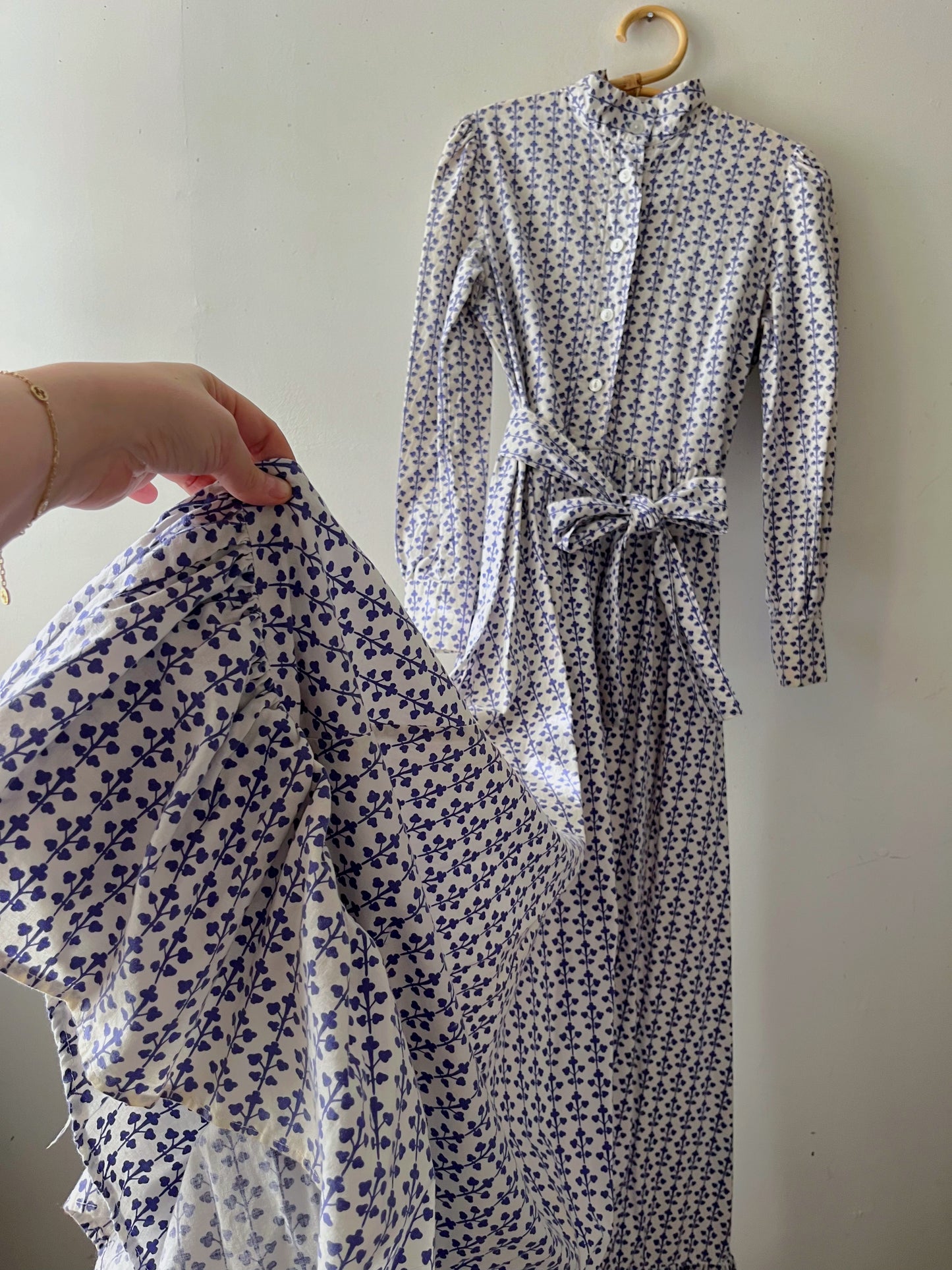 Laura Ashley Victorian Prairie Dress- White Clover| XS/S
