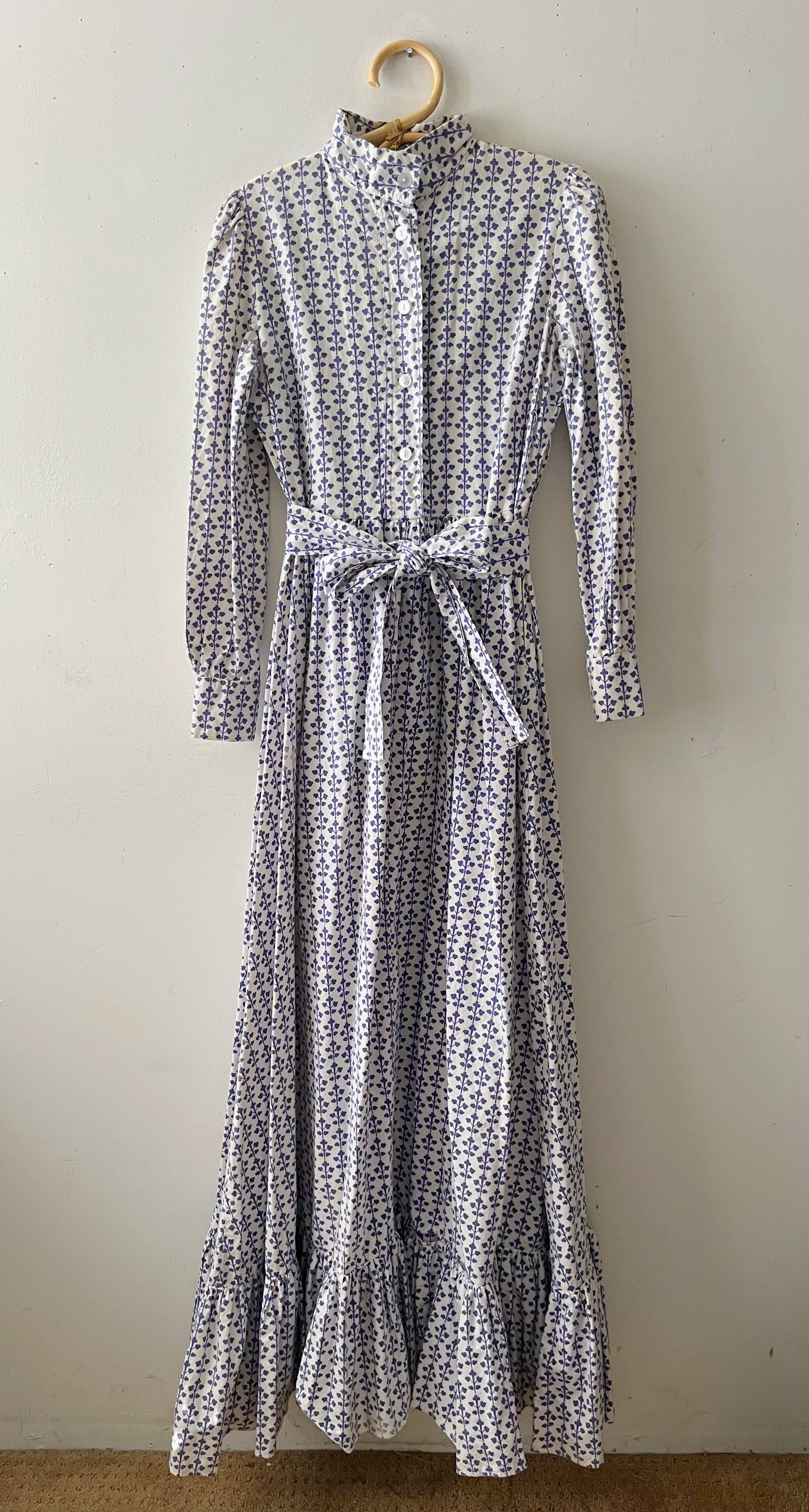 Laura Ashley Victorian Prairie Dress- White Clover| XS/S
