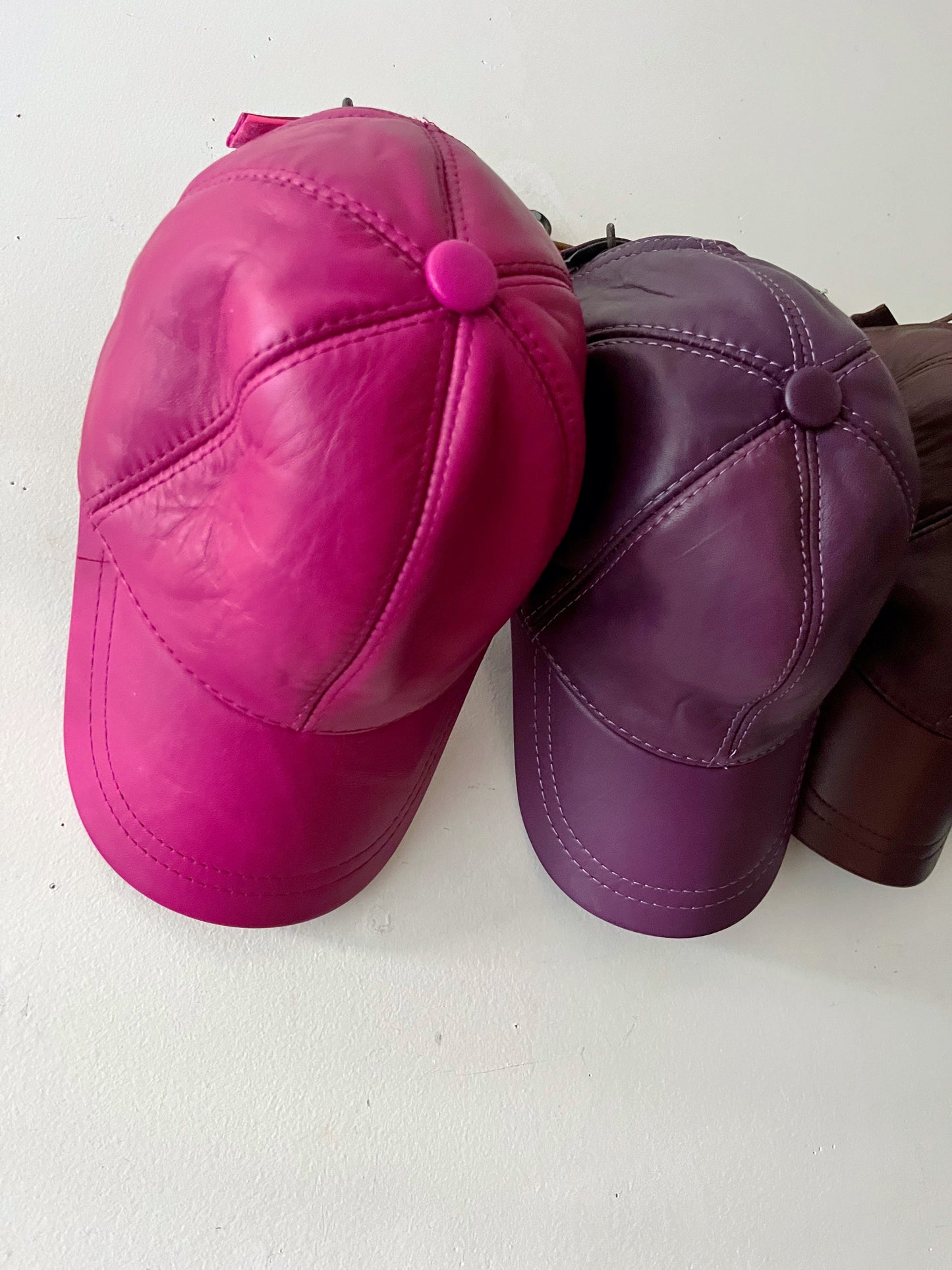 Soft Leather Baseball Cap