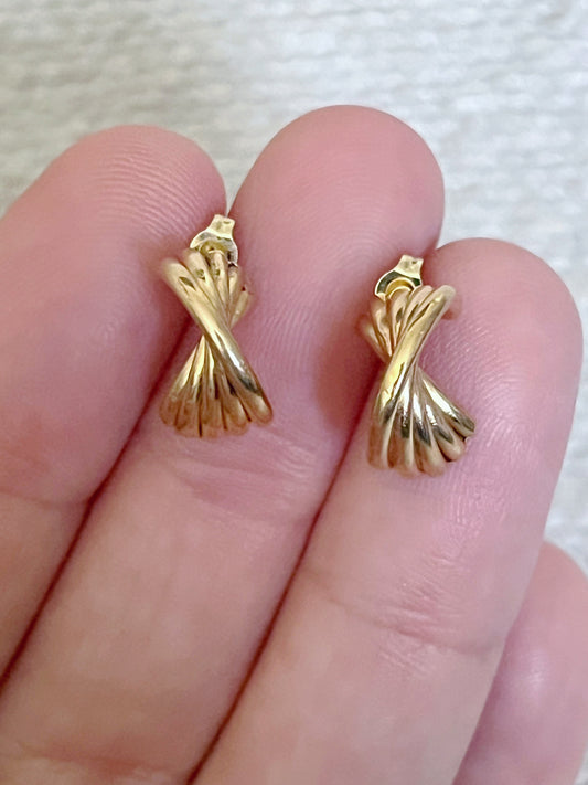Fan Bow Earrings
