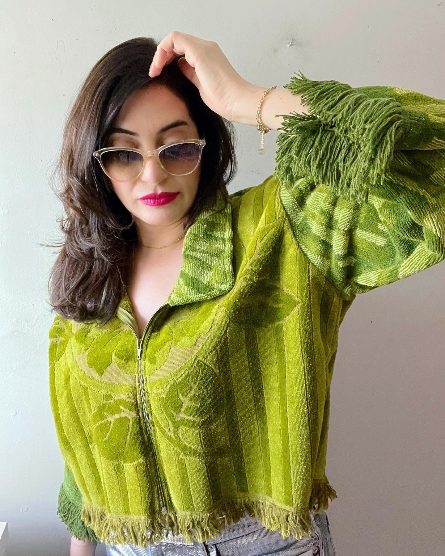 Green Envy Mashup Towel Jacket