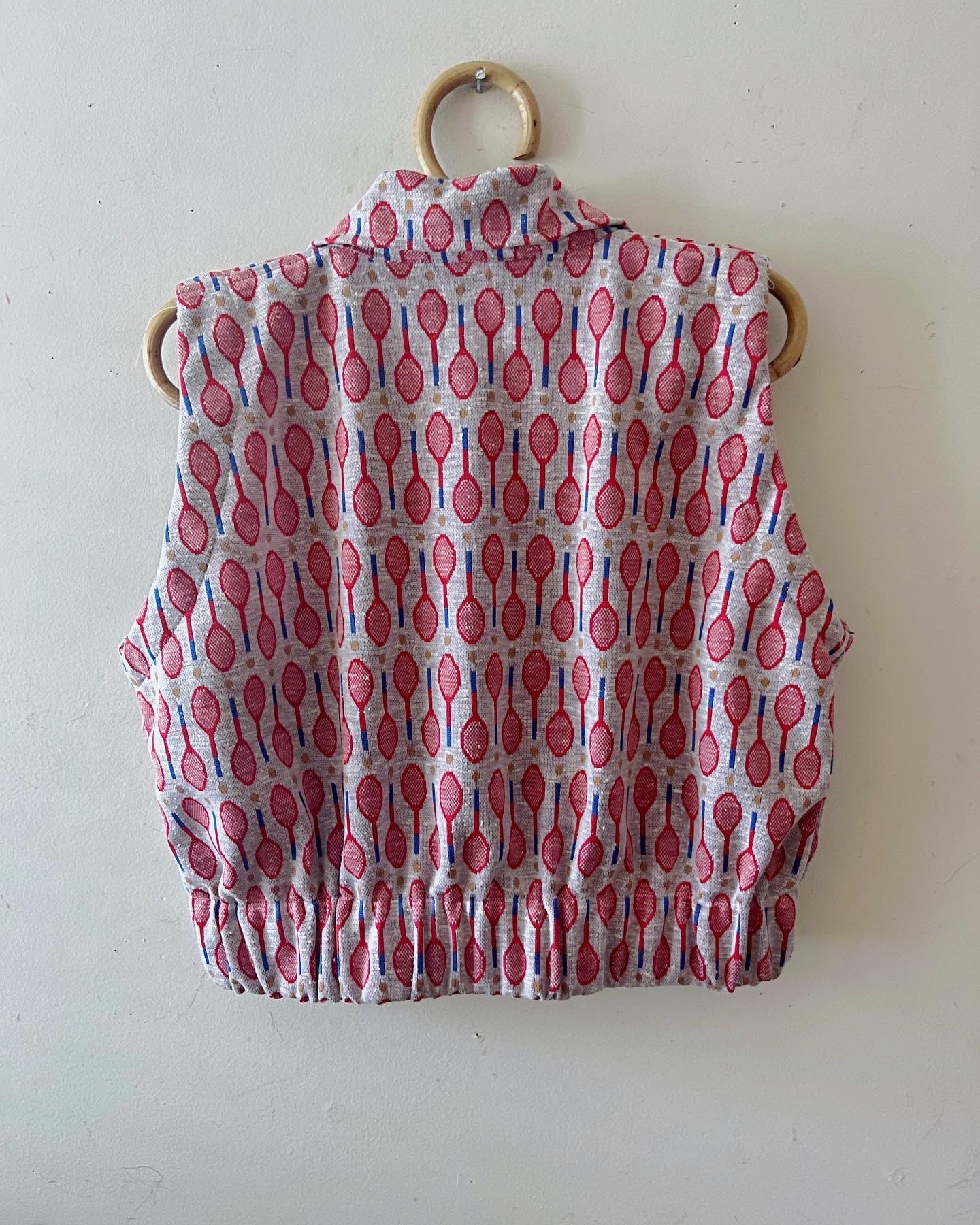 Tennis Club Knit Bomber Vest
