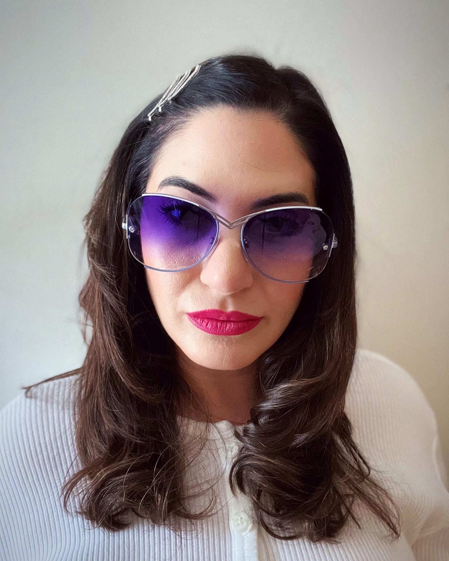 Cazal Sunglasses- Blue/Silver/Purple
