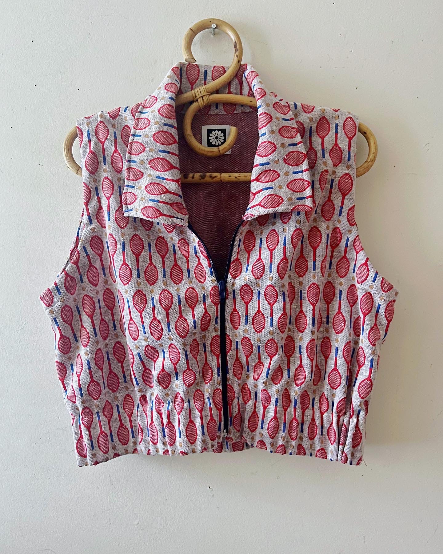 Tennis Club Knit Bomber Vest