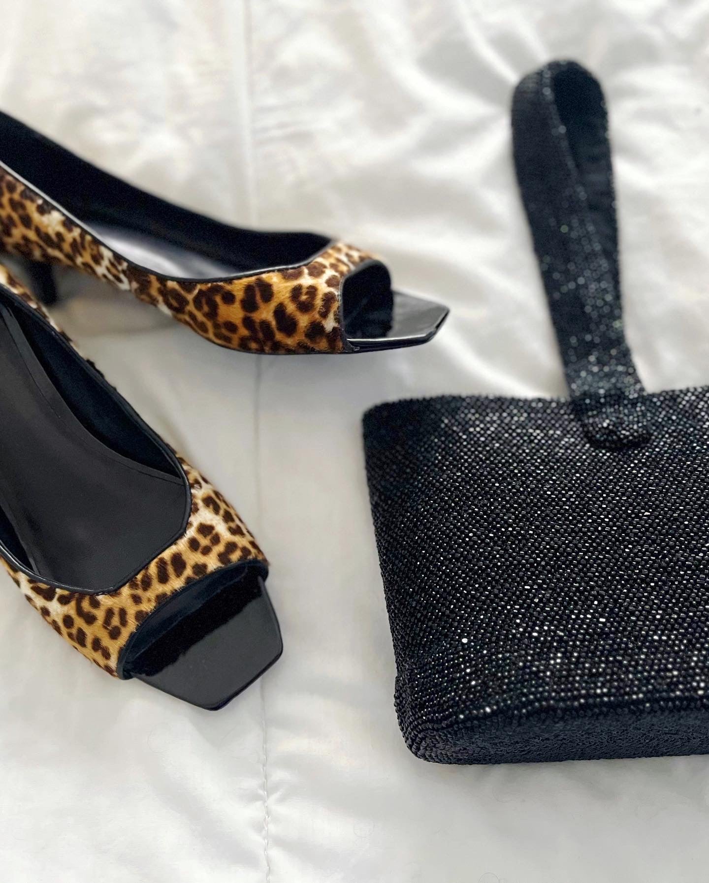 Leopard Animal Fur Kitten Heels