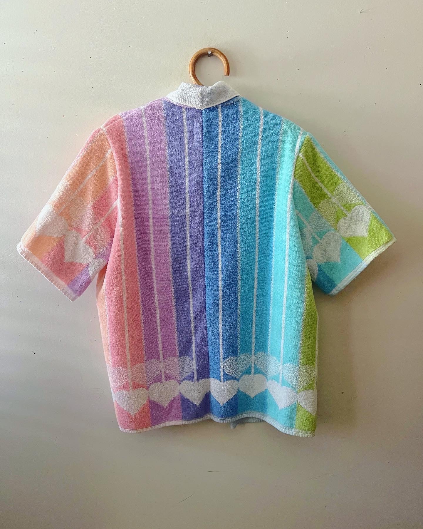 Rainbow & Hearts Open Towel Jacket