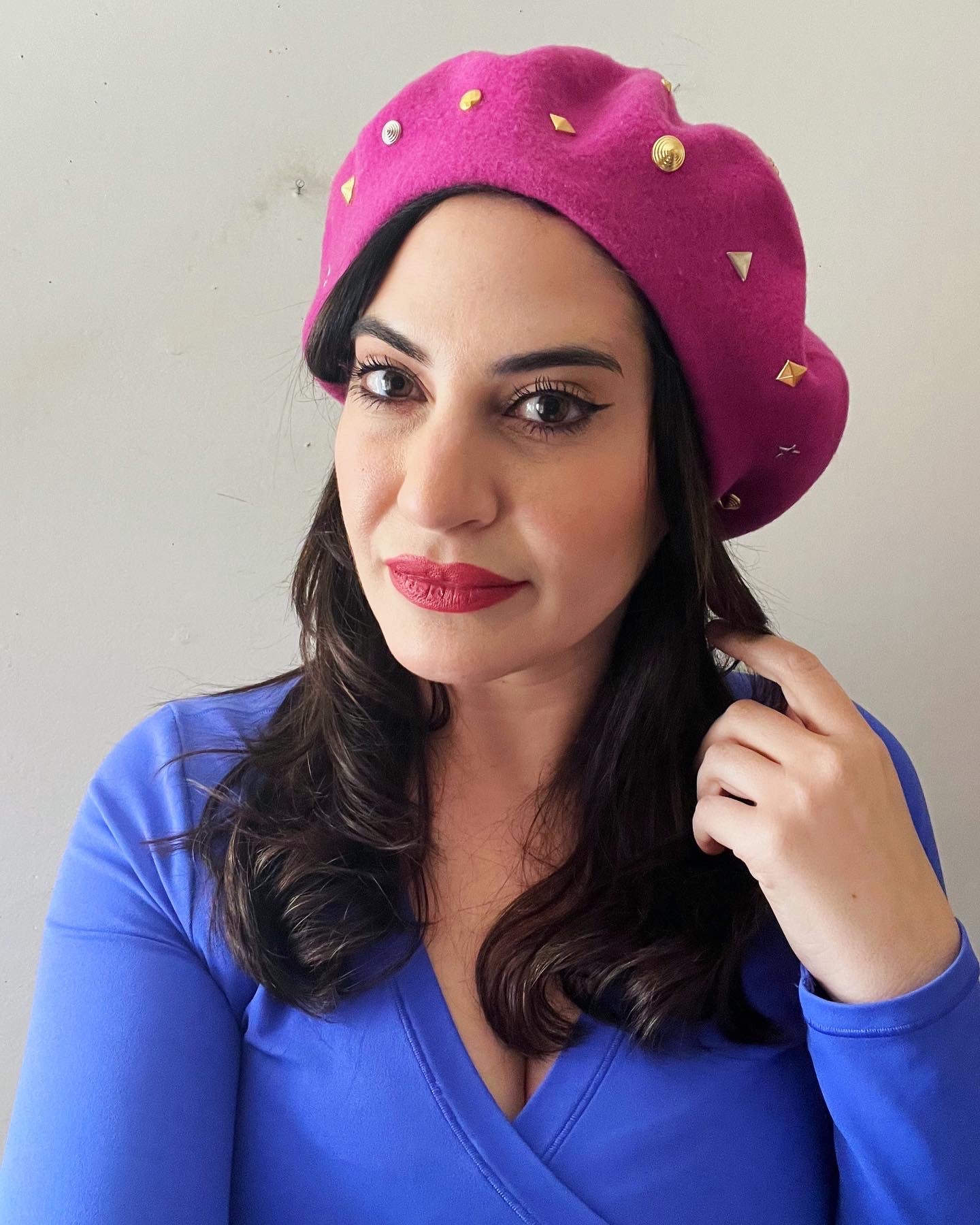 Gem Pop Beret- Magenta