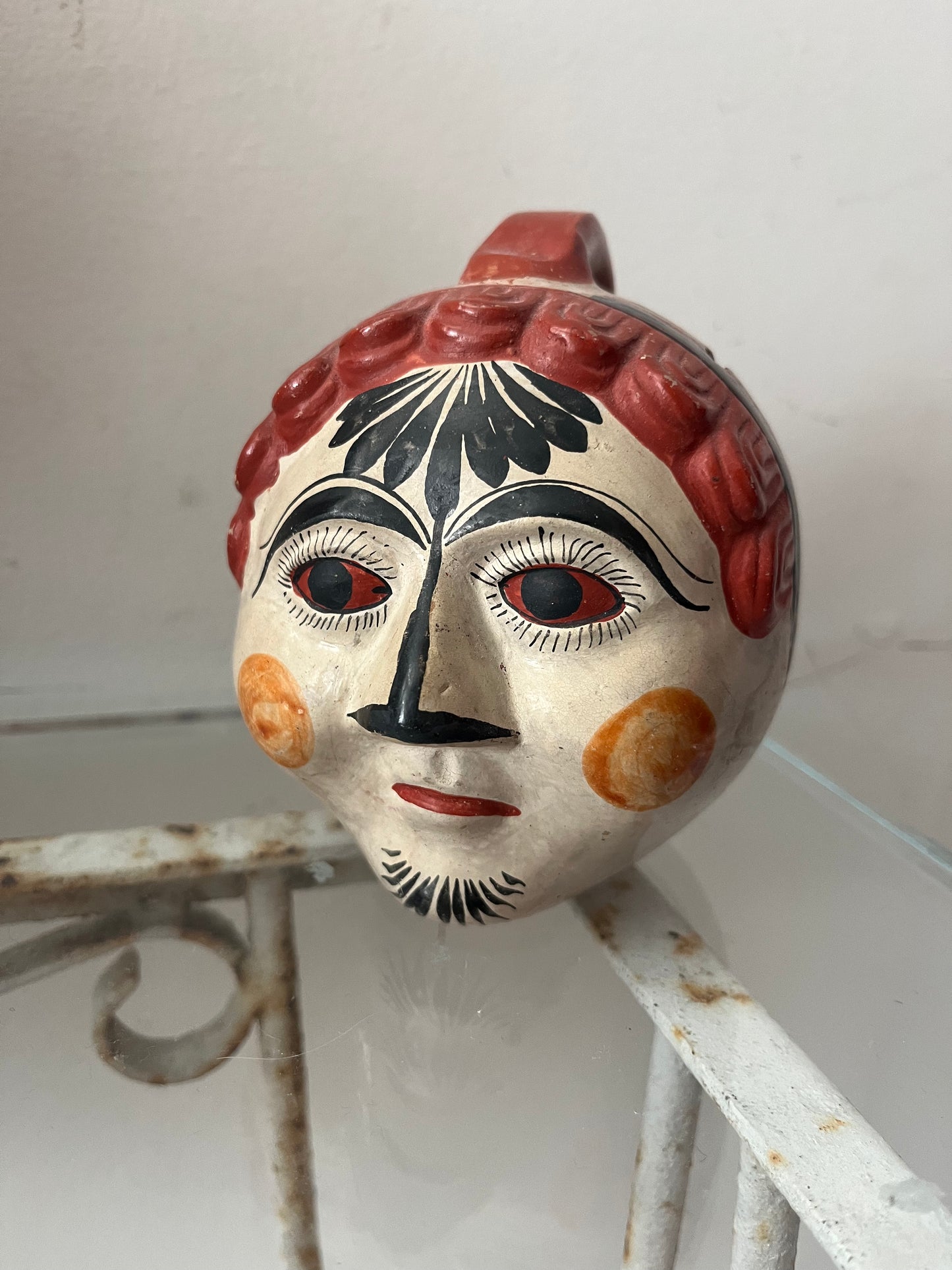 Hand Painted Tonala Pottery Figurine Piggy Bank