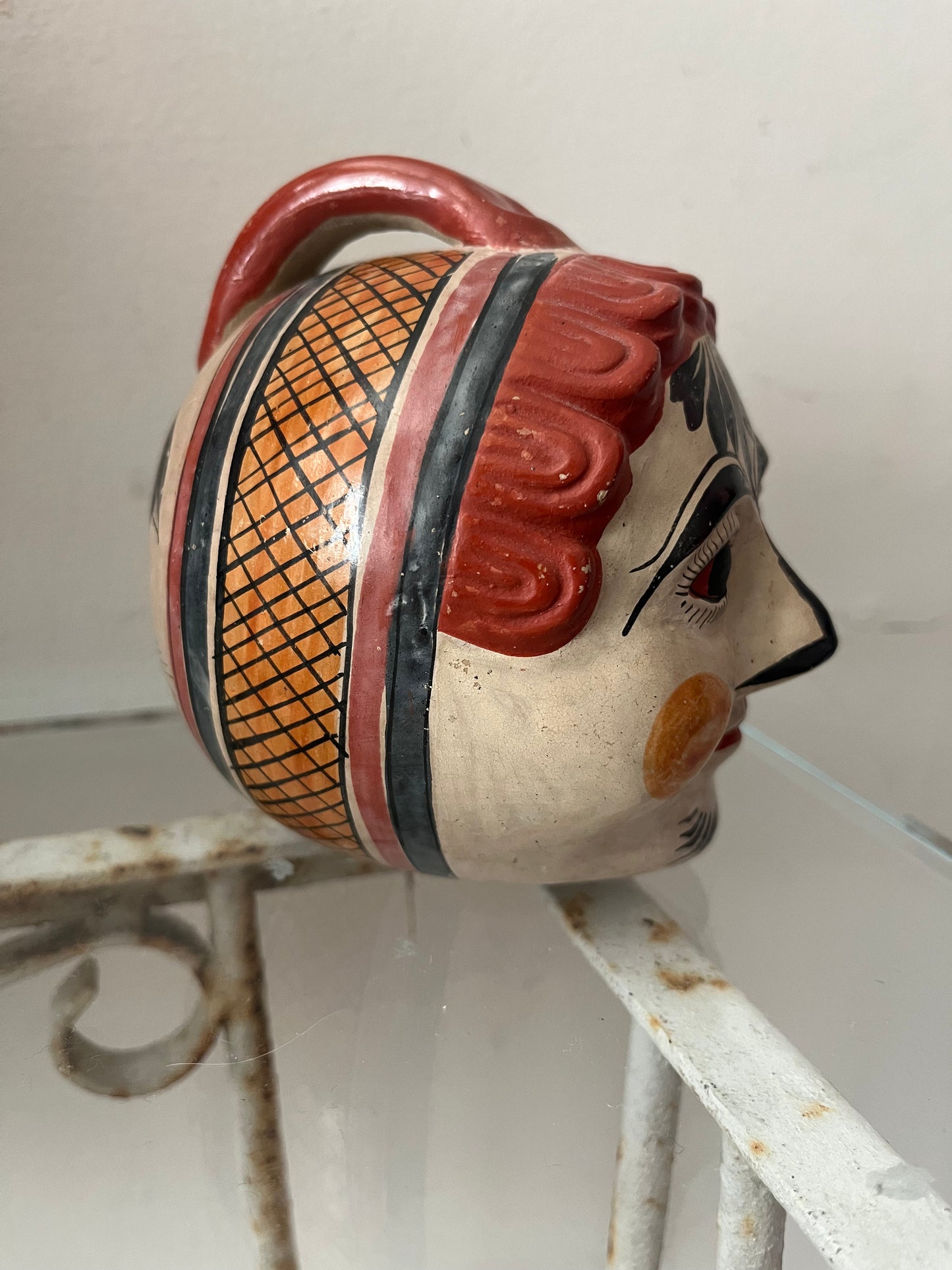 Hand Painted Tonala Pottery Figurine Piggy Bank