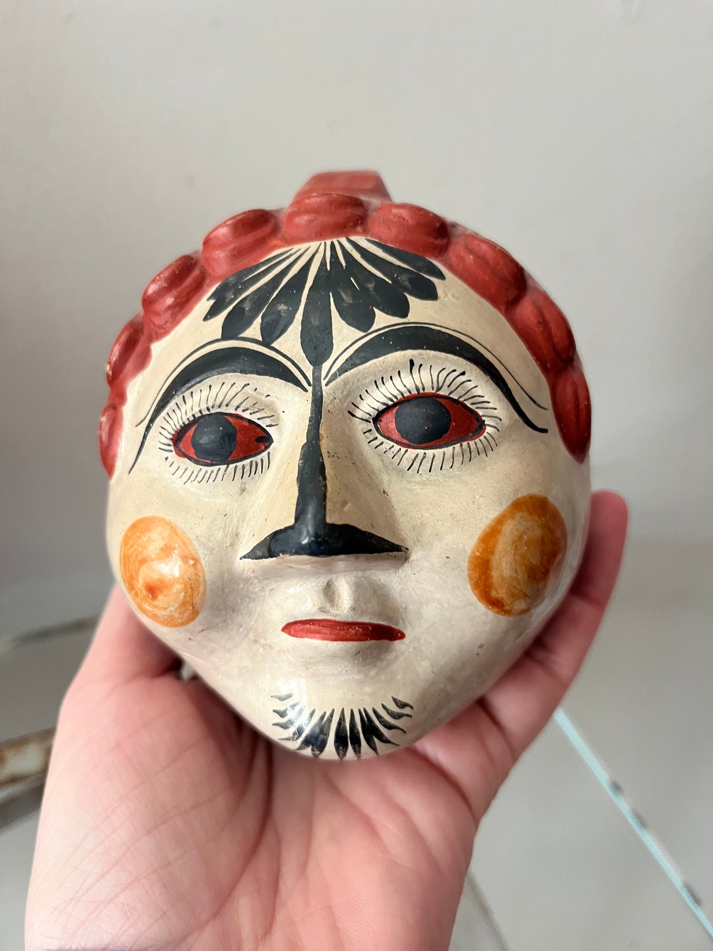 Hand Painted Tonala Pottery Figurine Piggy Bank