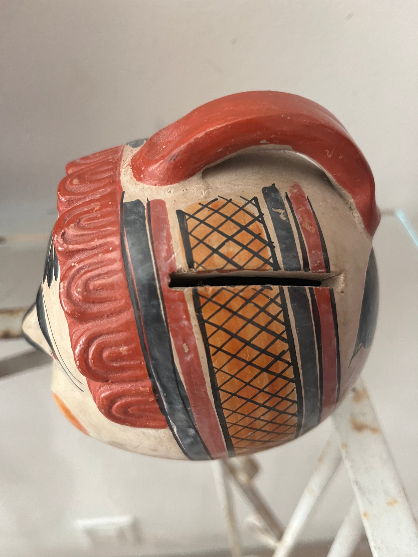 Hand Painted Tonala Pottery Figurine Piggy Bank