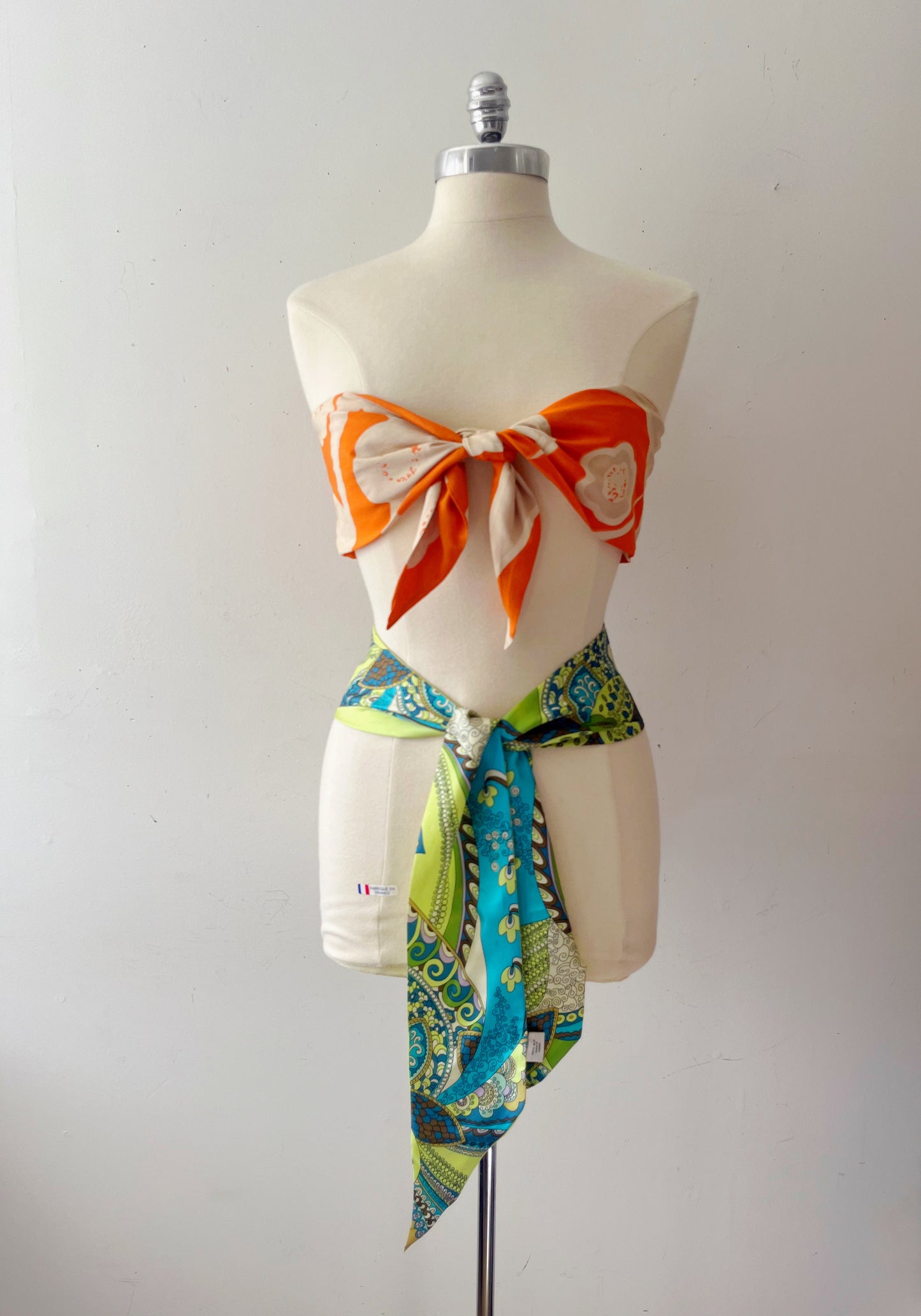 Pucci Inspired Skinny Scarf Hair Wrap