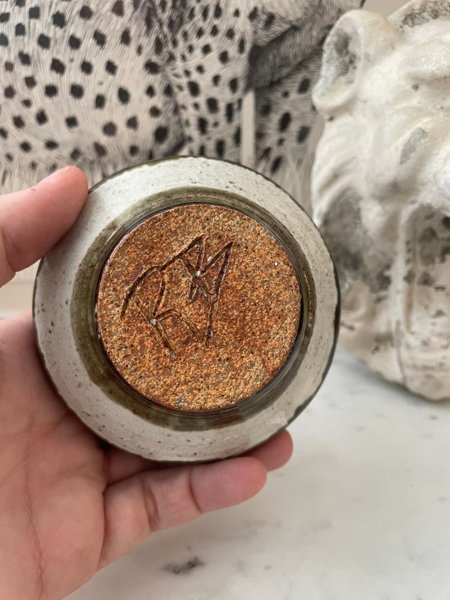 Mid Century Small Glazed Studio Pottery Vase