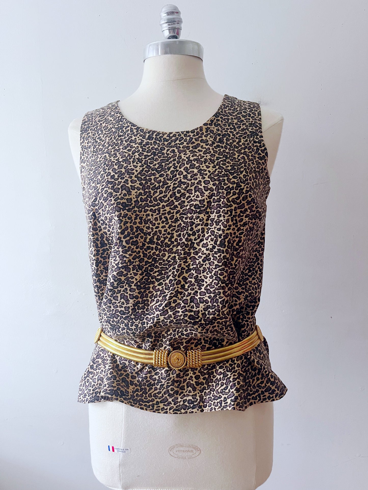 Silk Leopard Tank
