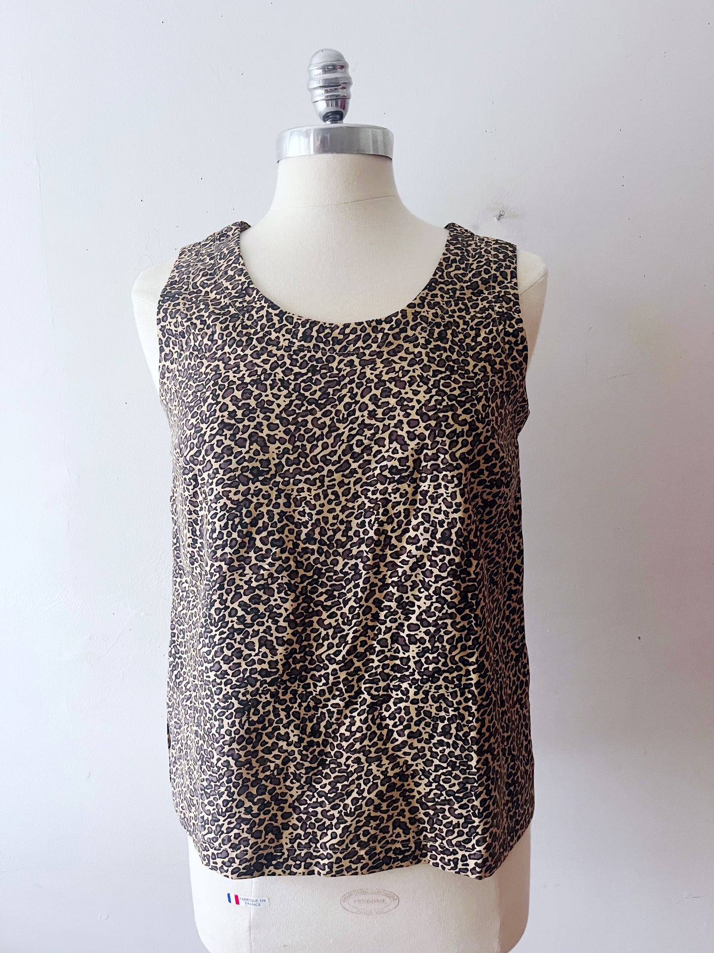 Silk Leopard Tank