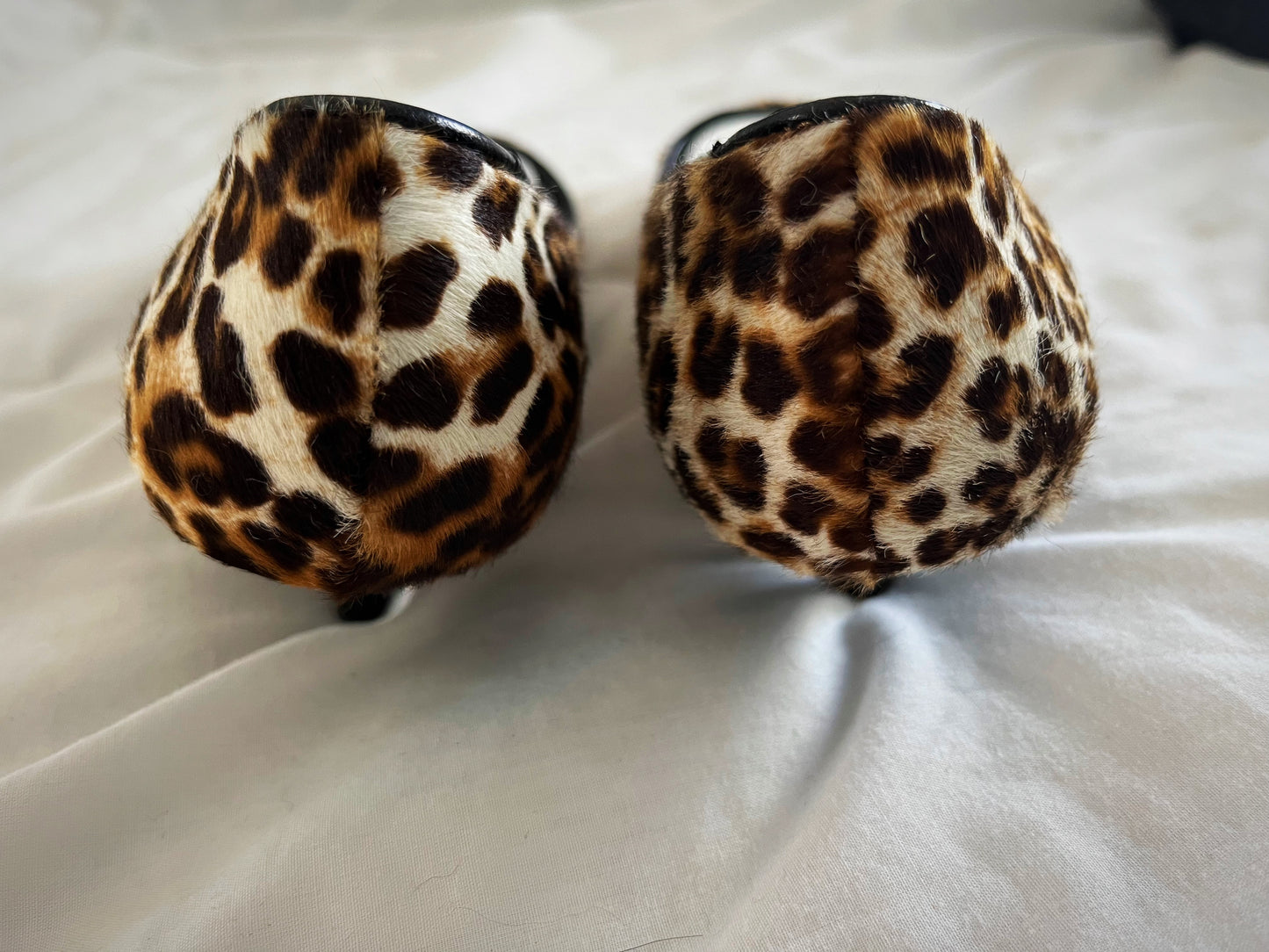 Leopard Animal Fur Kitten Heels