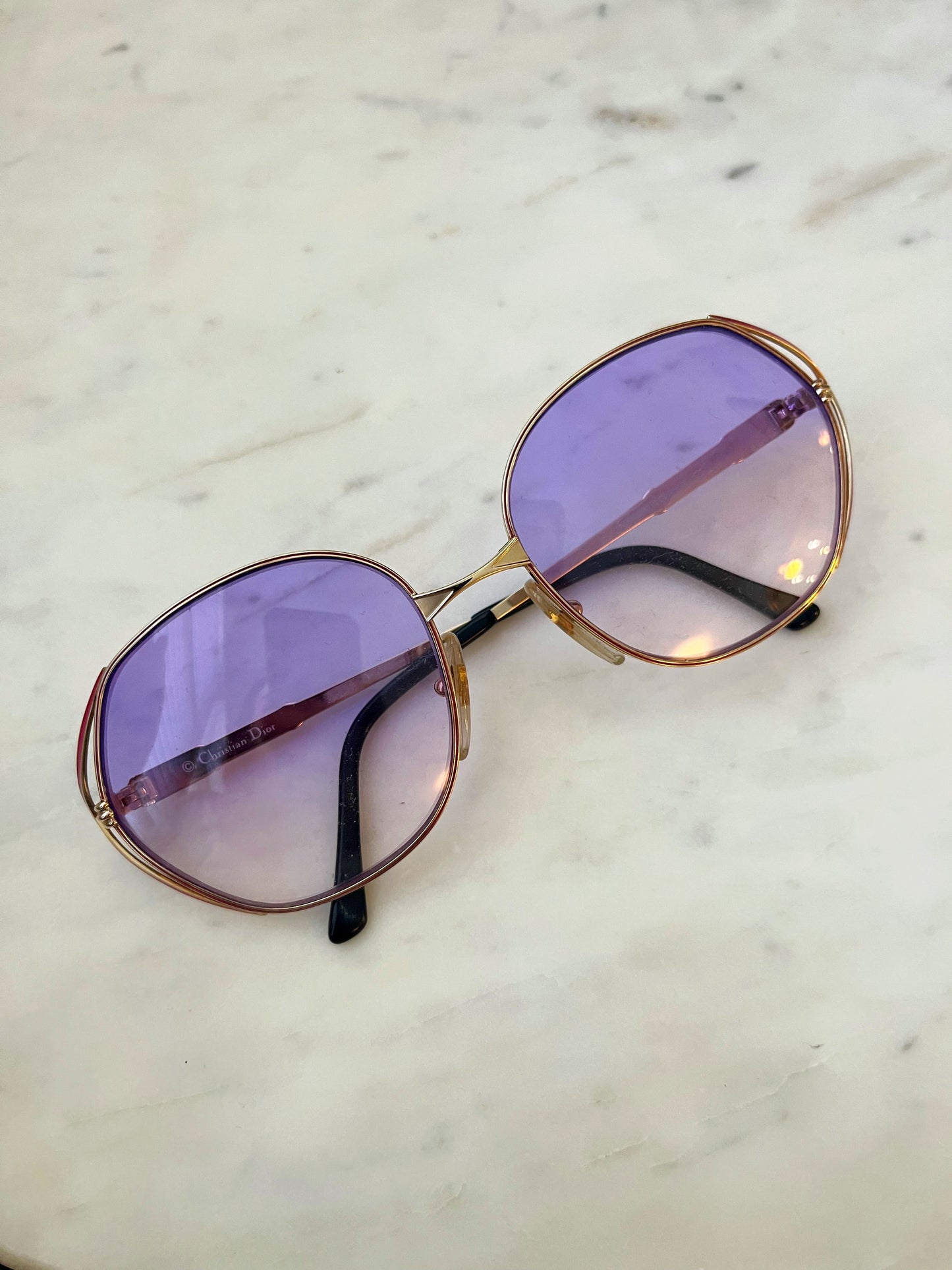 Christian Dior Sunglasses- Deep Pink/Gold