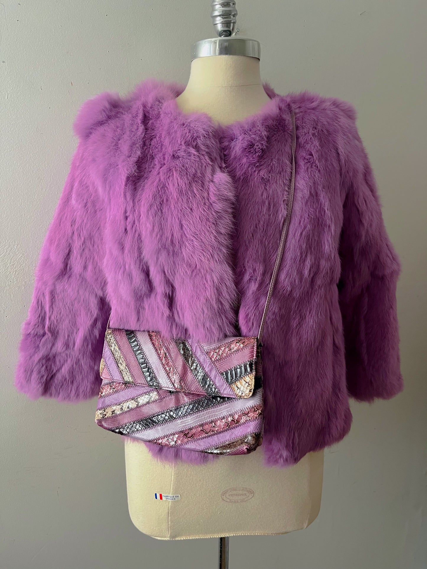 Purple Patchwork Crossbody Purse