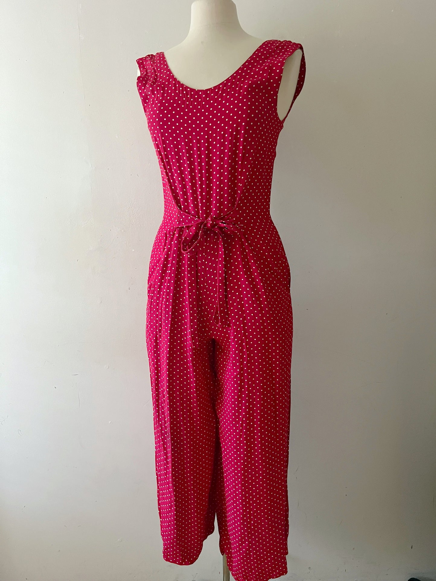 Red Polka Dot Jumpsuit| Small